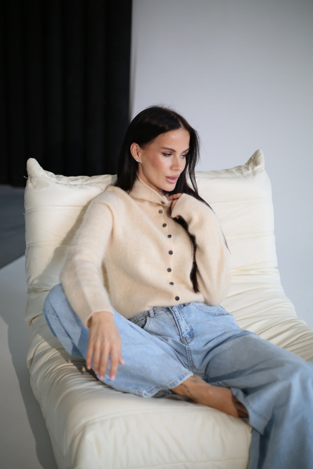 Bēša vilnas jaciņa 'Premium Cashmere' - 21257