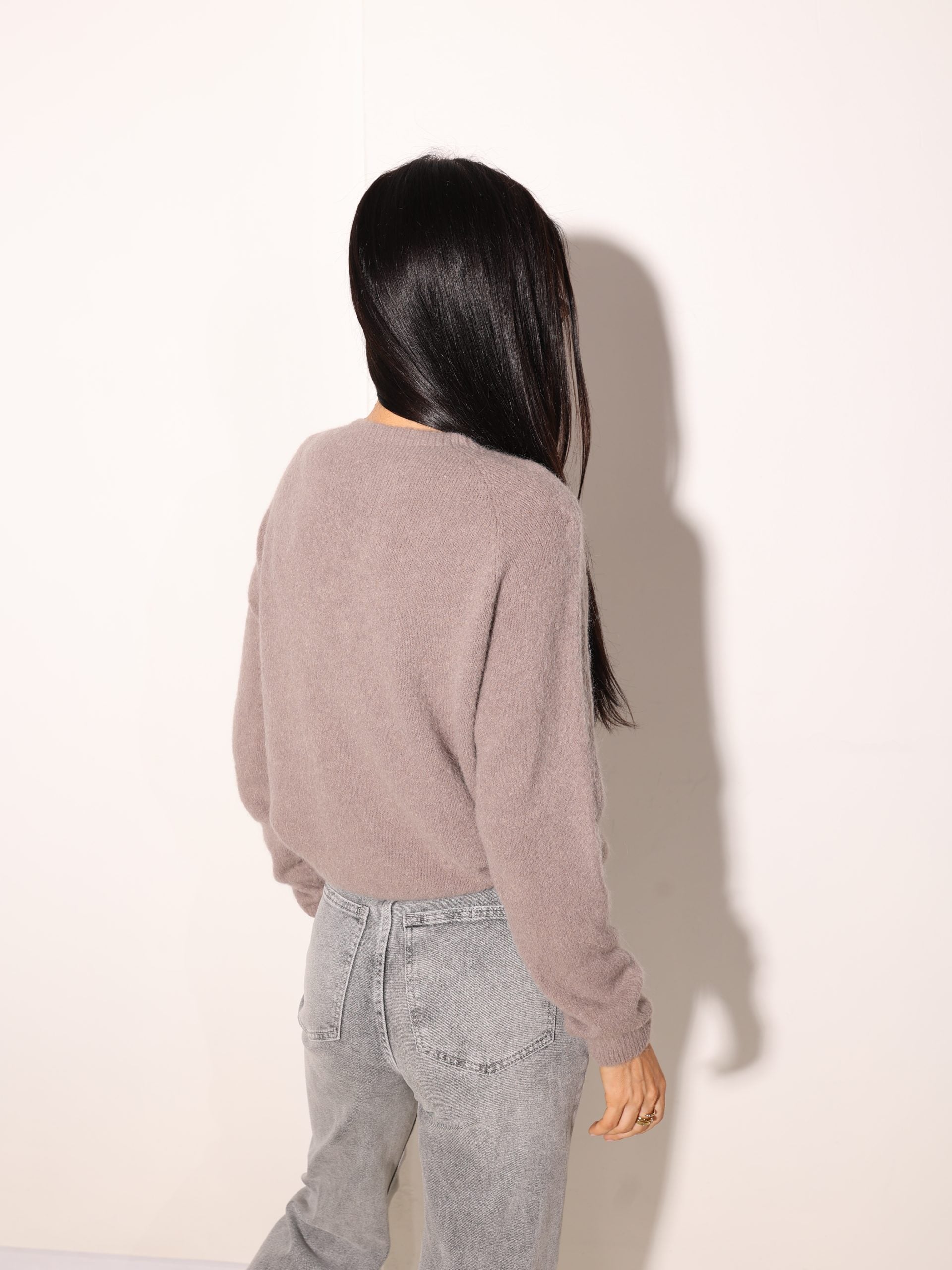 Taupe, pogājama Alpakas jaka - 15978