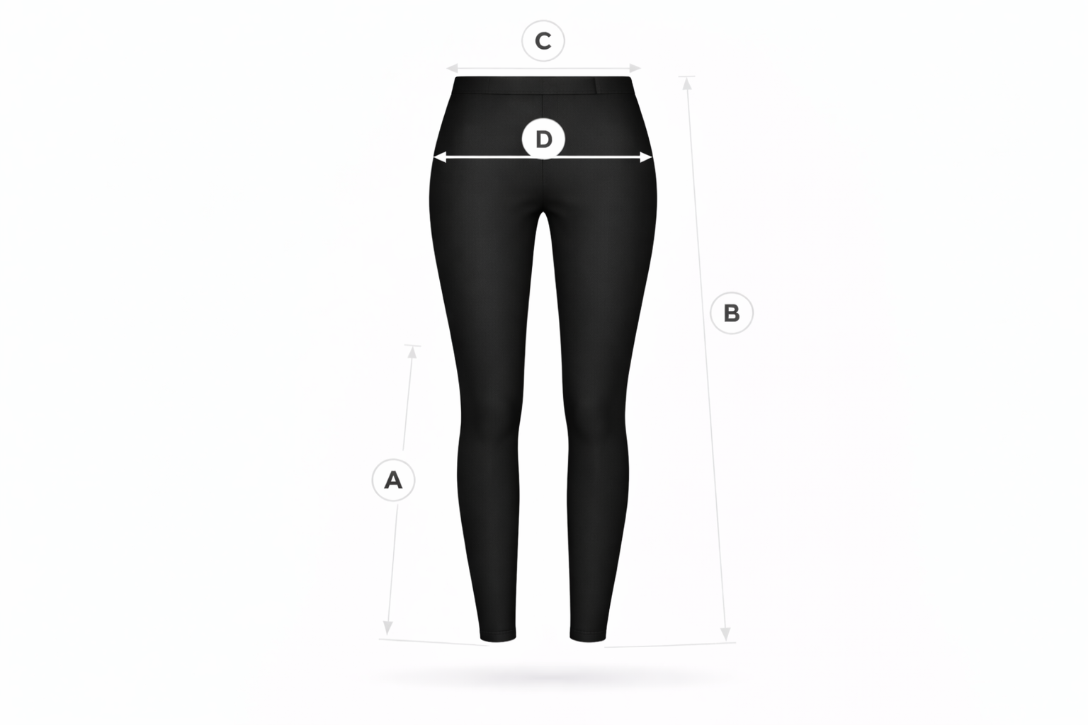 Šoko eko ādas bikses ar šuvi virs celi - 17957