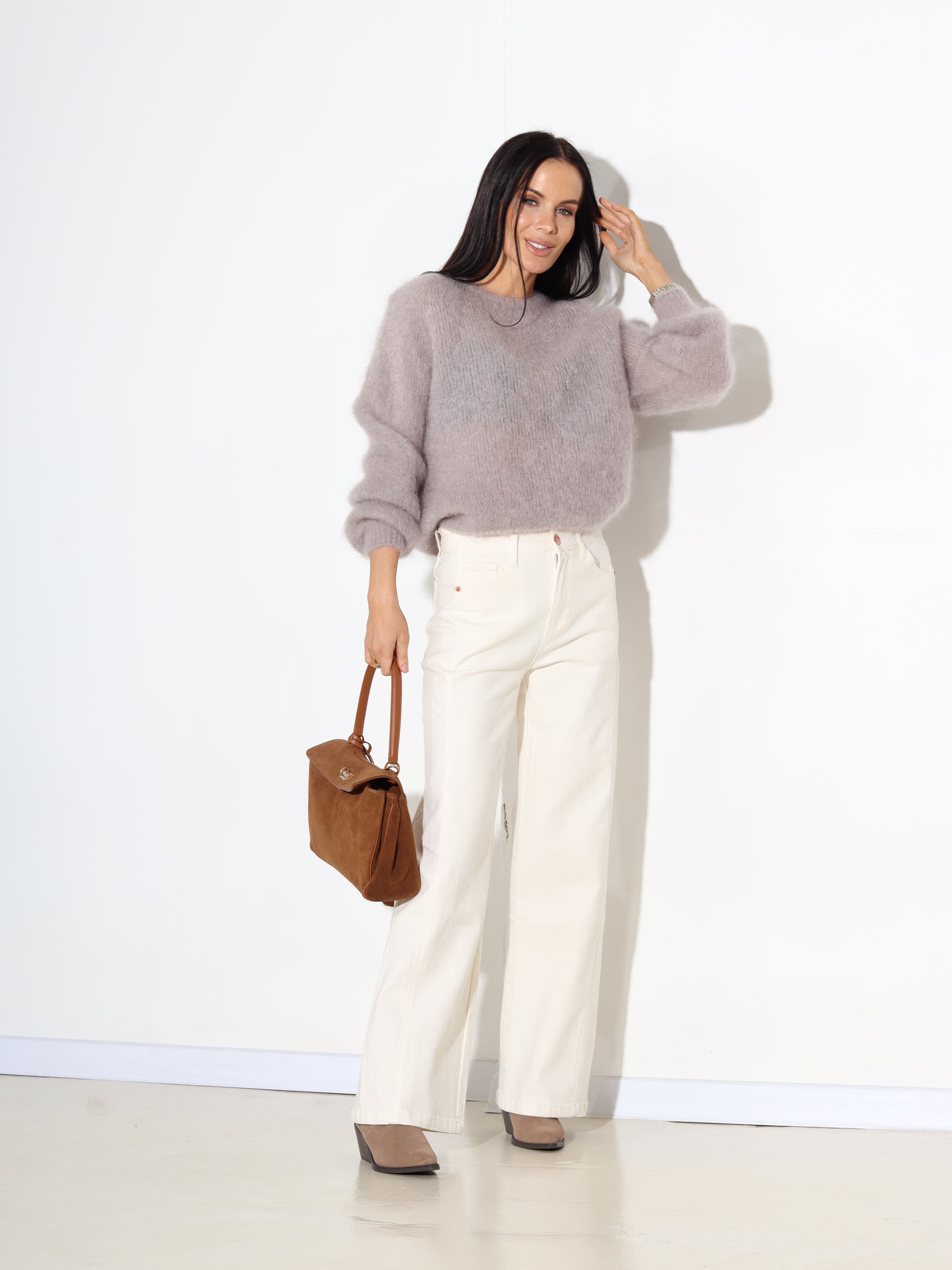 Taupes mohēras džemperis – 17899