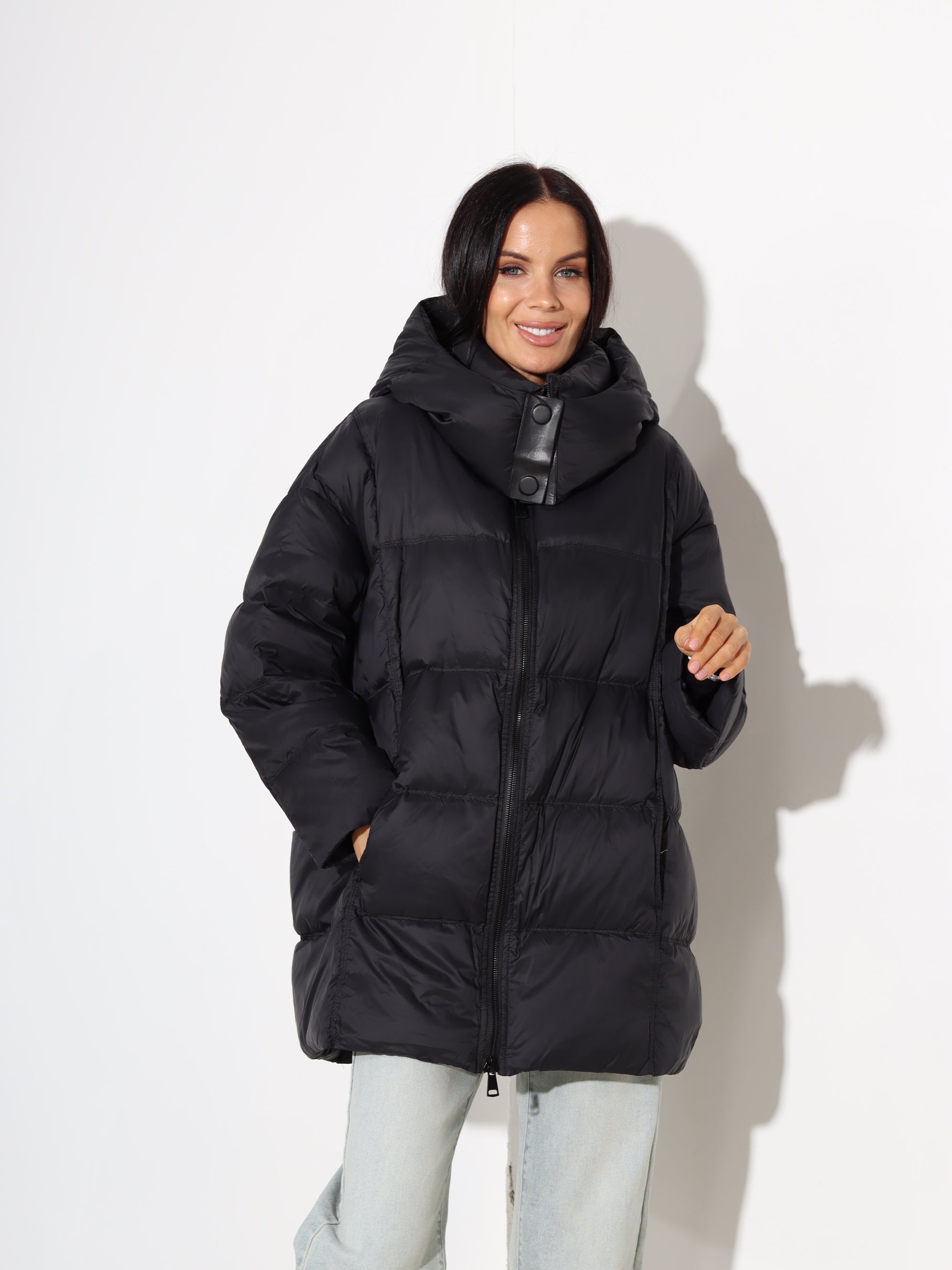 Melna, pagarināta garuma dūnu virsjaka - 17870