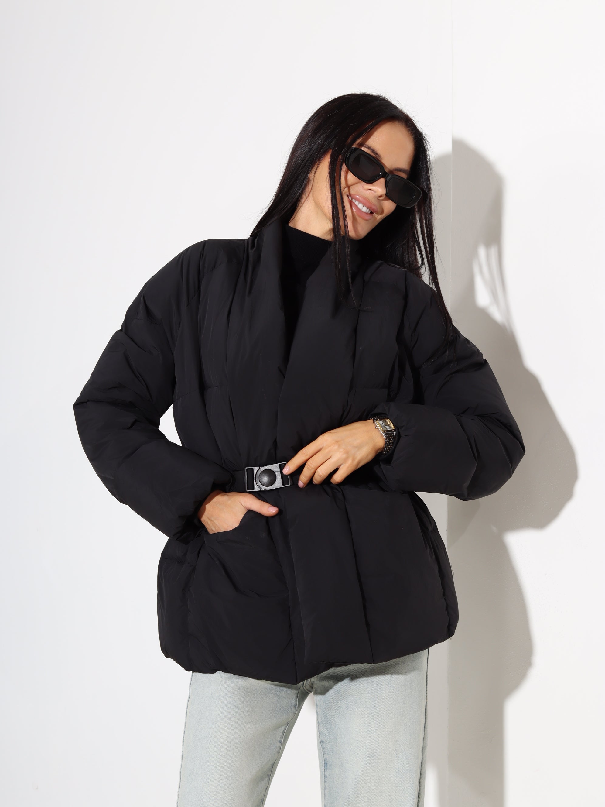 Melna, īsa dūnu virsjaka ar jostas aizdari - 17867