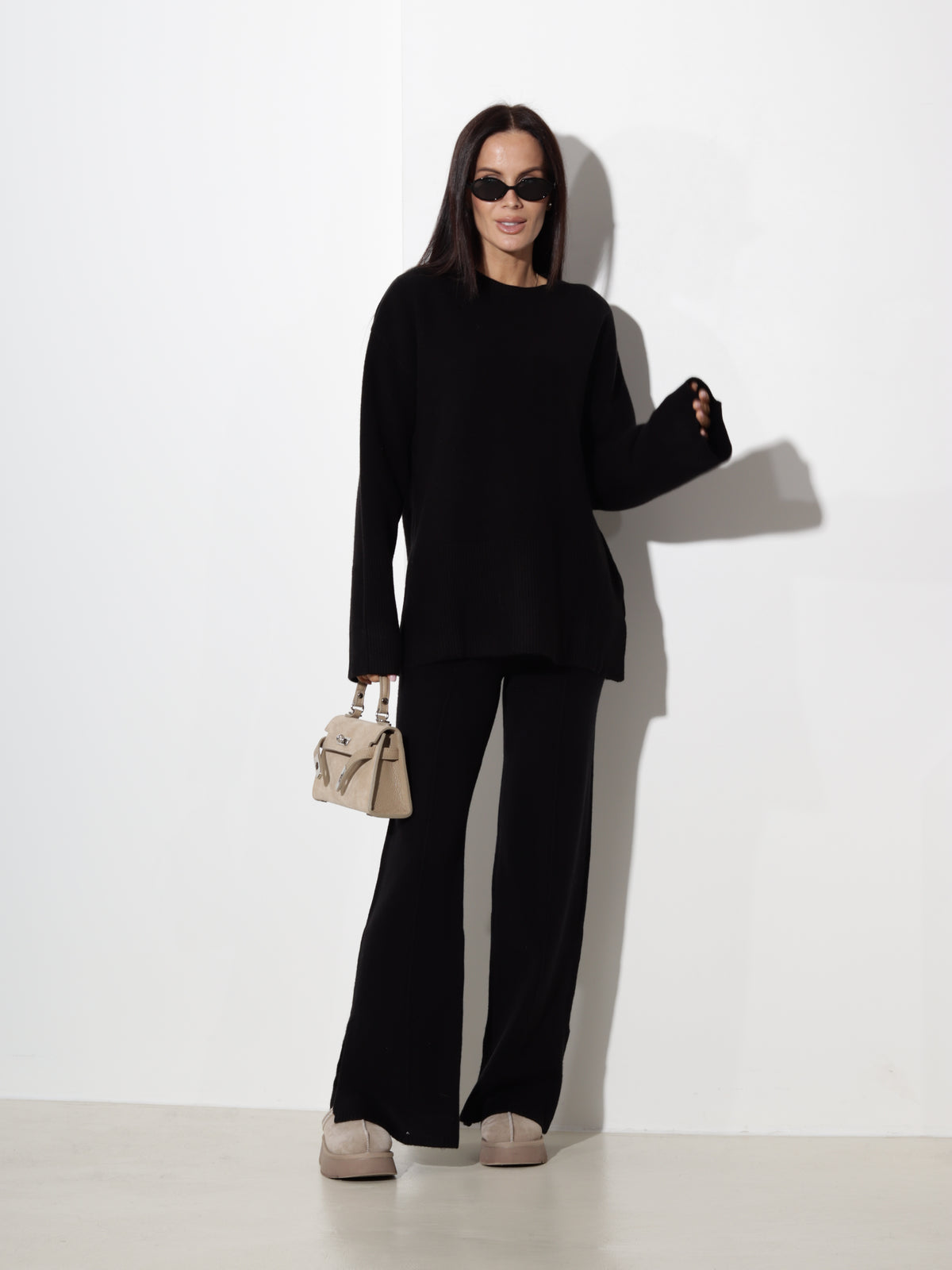 Melns adīts komplekts, 'Knit lounge' - 21327