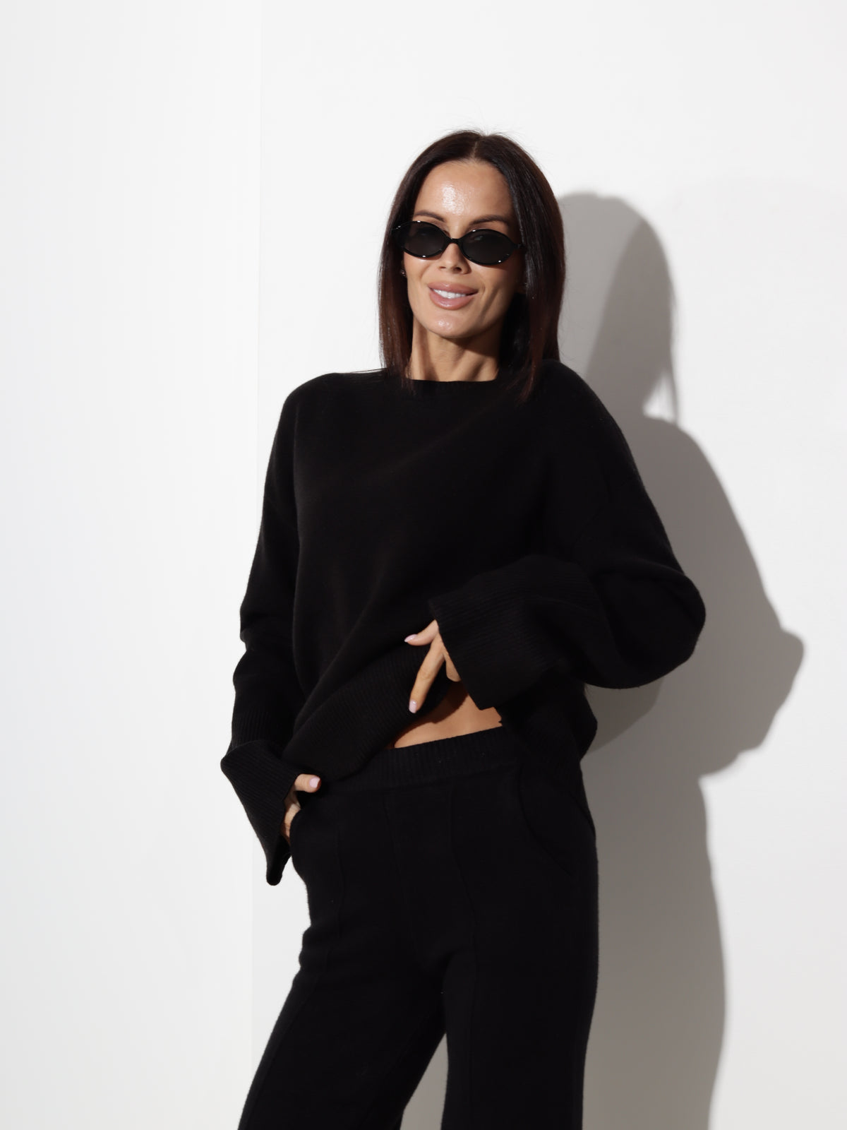 Melns adīts komplekts, 'Knit lounge' - 21327