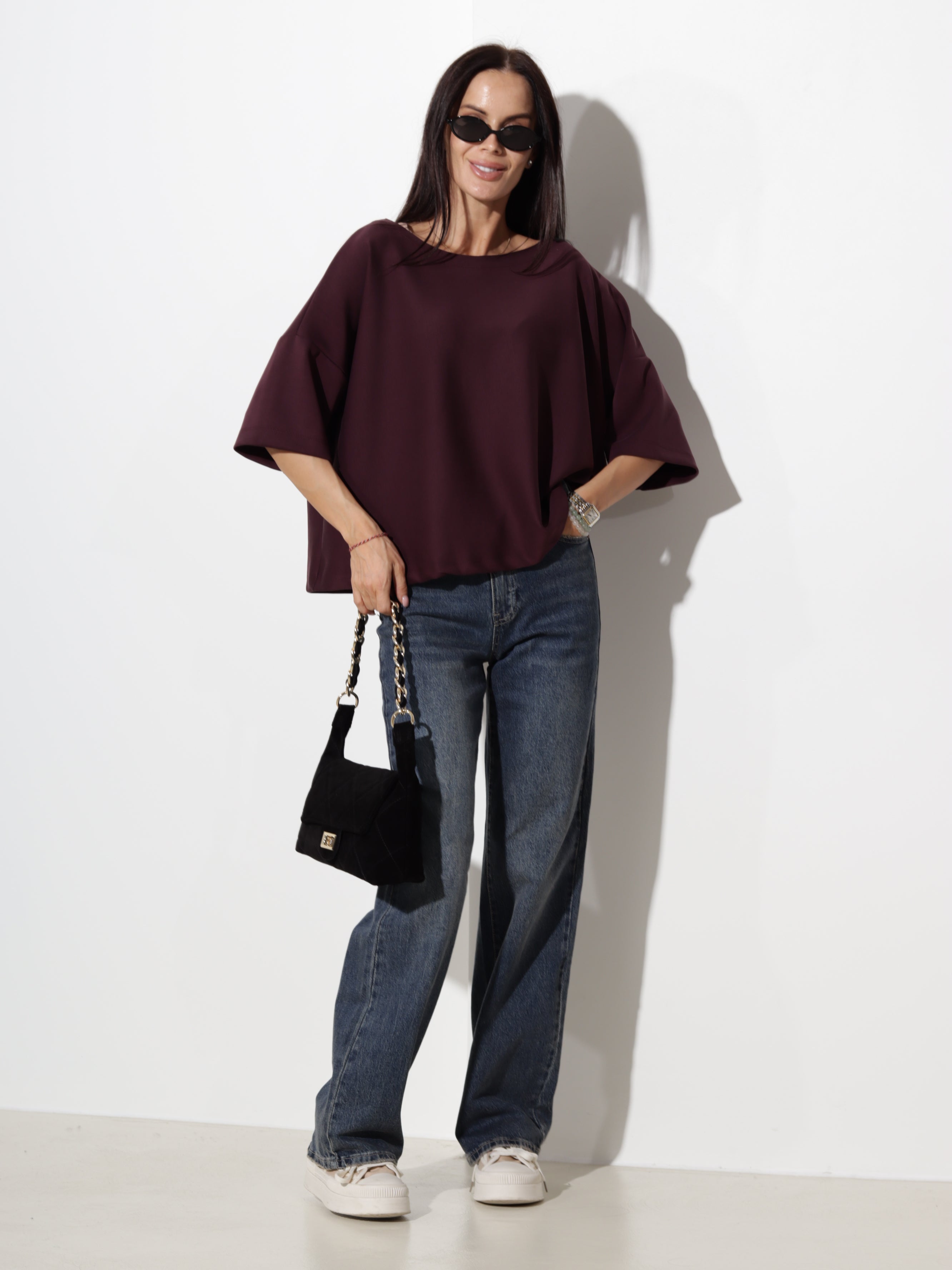 Violets oversize tipa tops- 20610