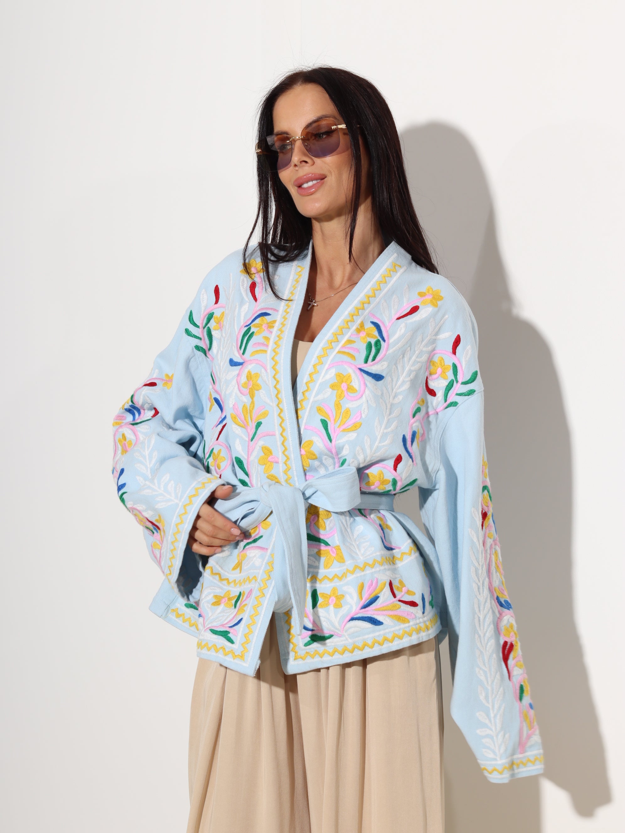 Zils džinsa kimono - 19379