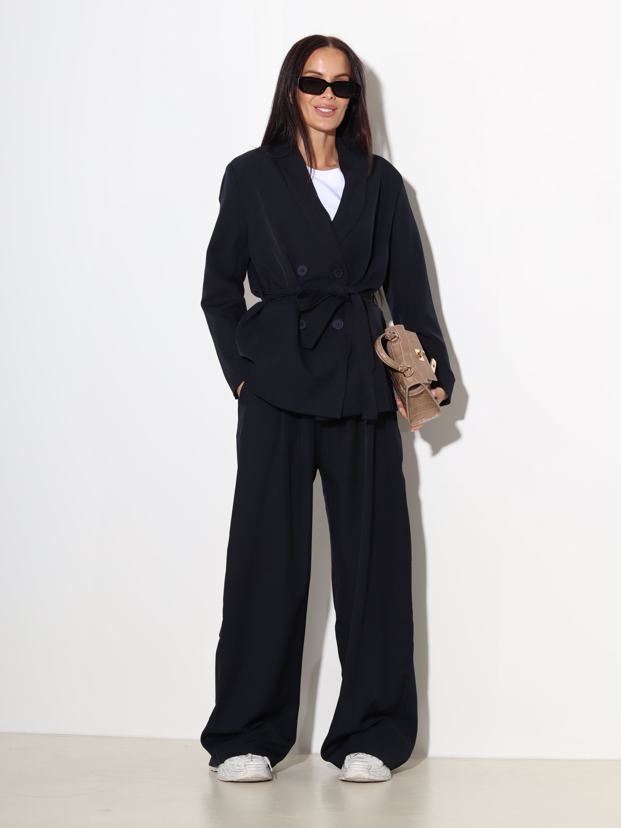Tumši zils klasisks komplekts- 20072