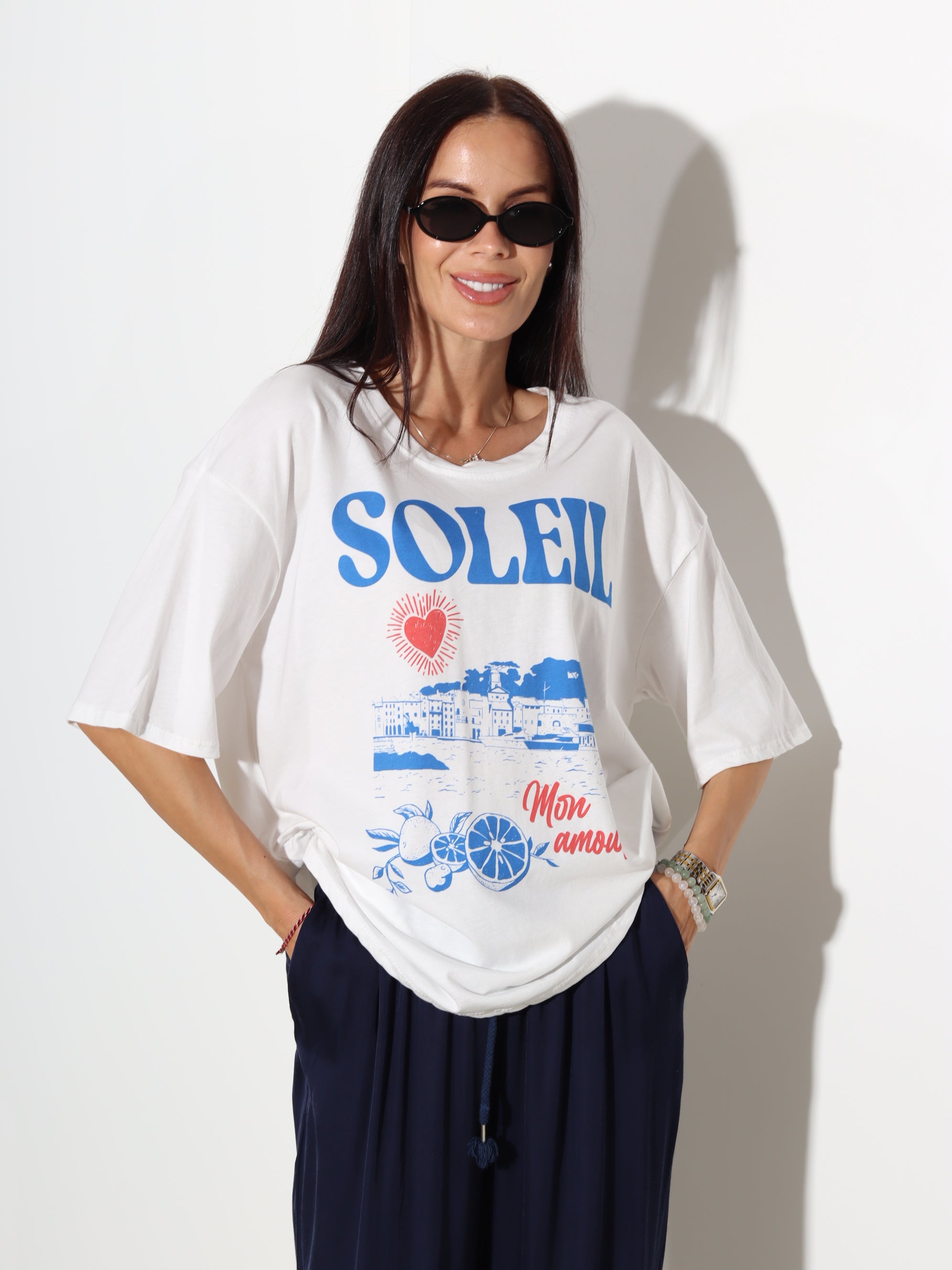 Balts tops "SOLEIL" - 20094