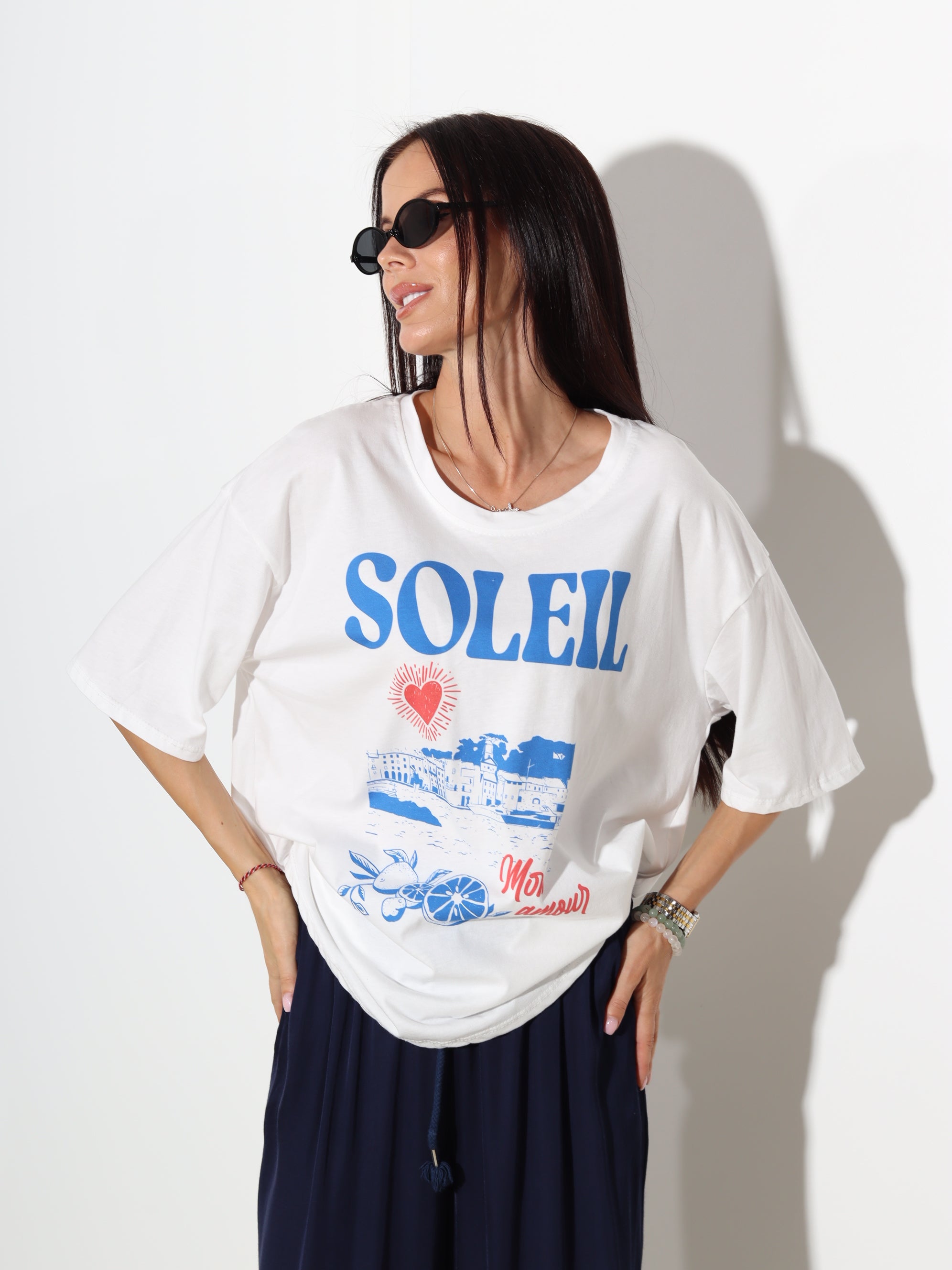 Balts tops "SOLEIL" - 20094