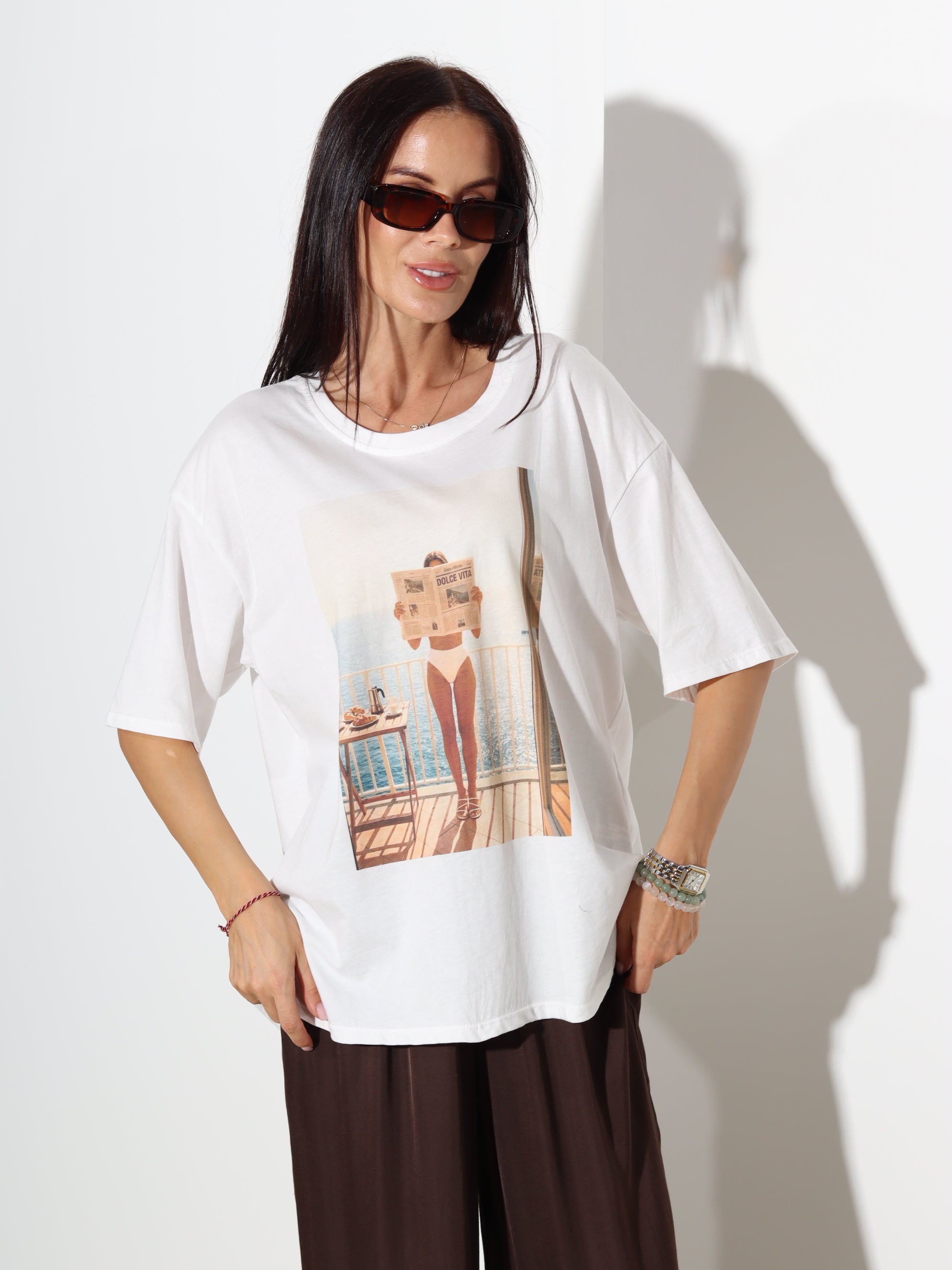 Balts tops "Dolce Vita" - 20092