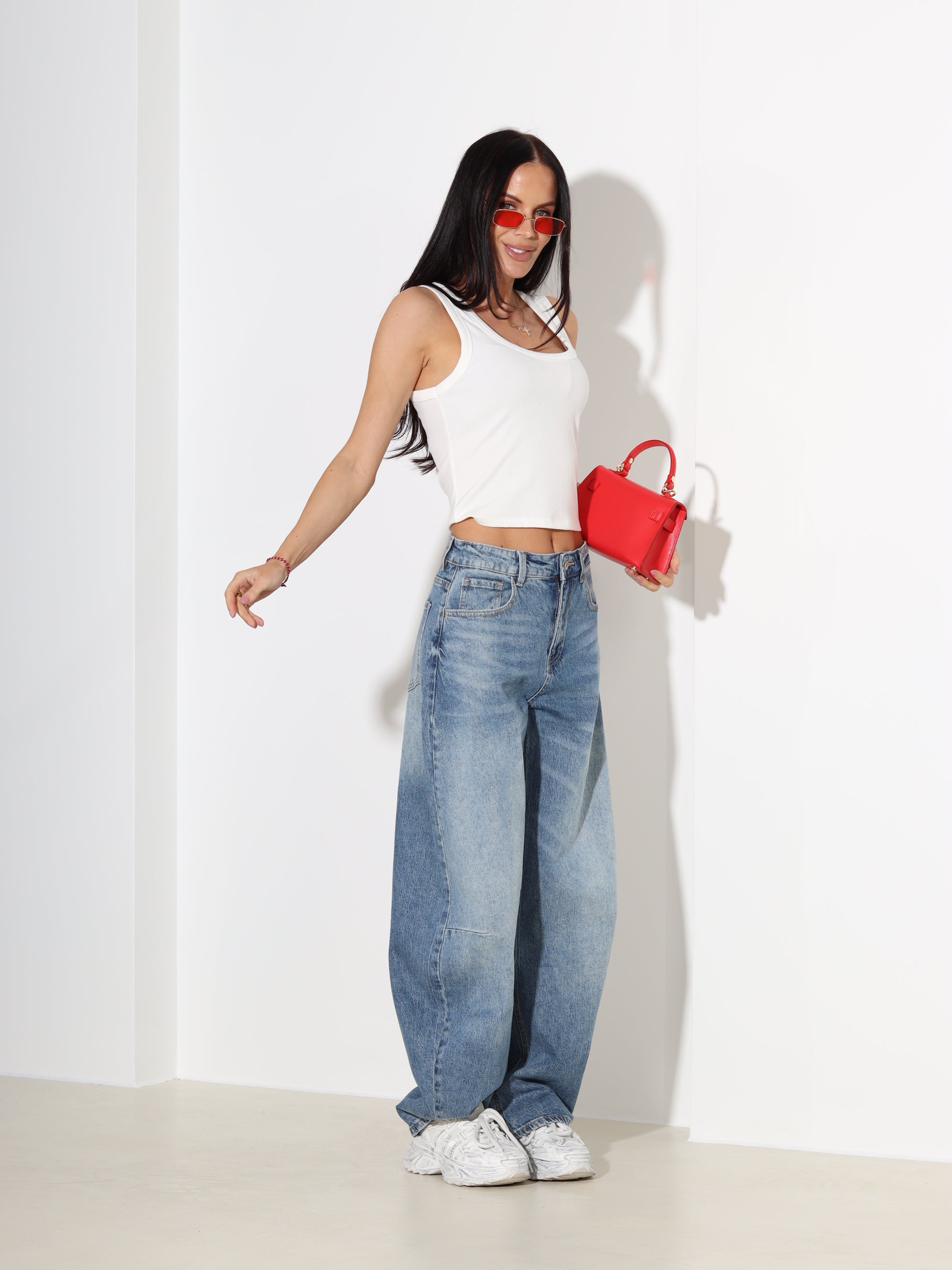 Zilas džinsa püksid 'Barrel' mudel - 18166