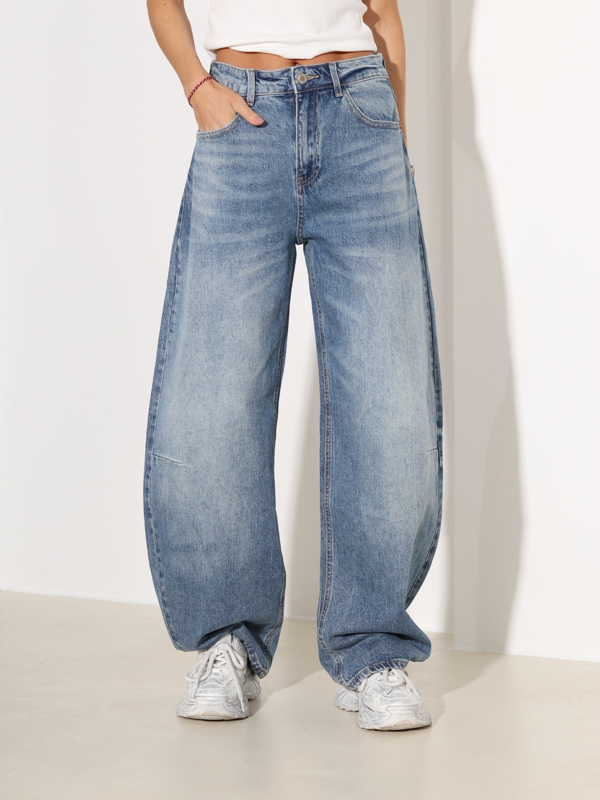 Zilas džinsa püksid 'Barrel' mudel - 18166