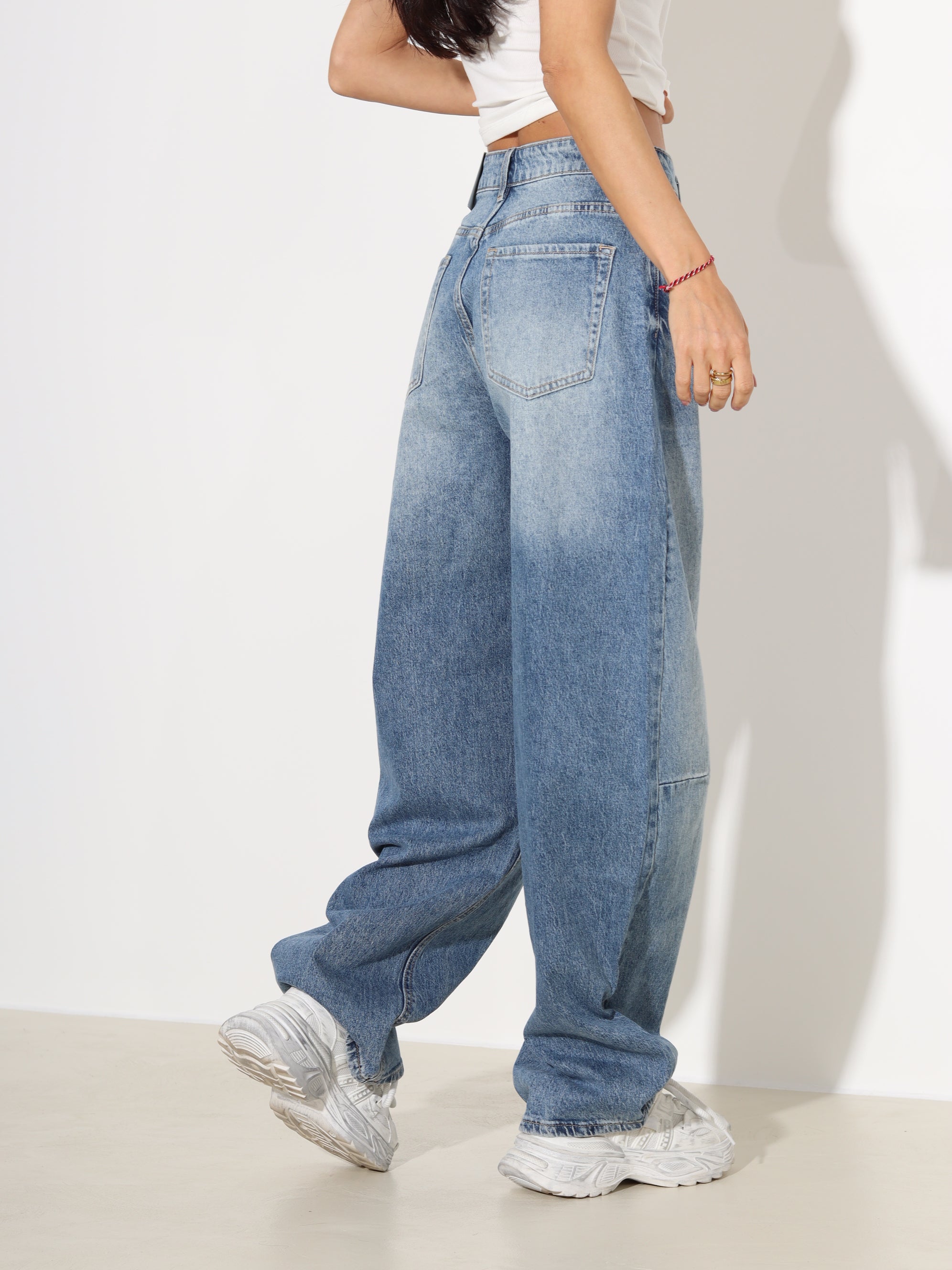 Zilas džinsa püksid 'Barrel' mudel - 18166