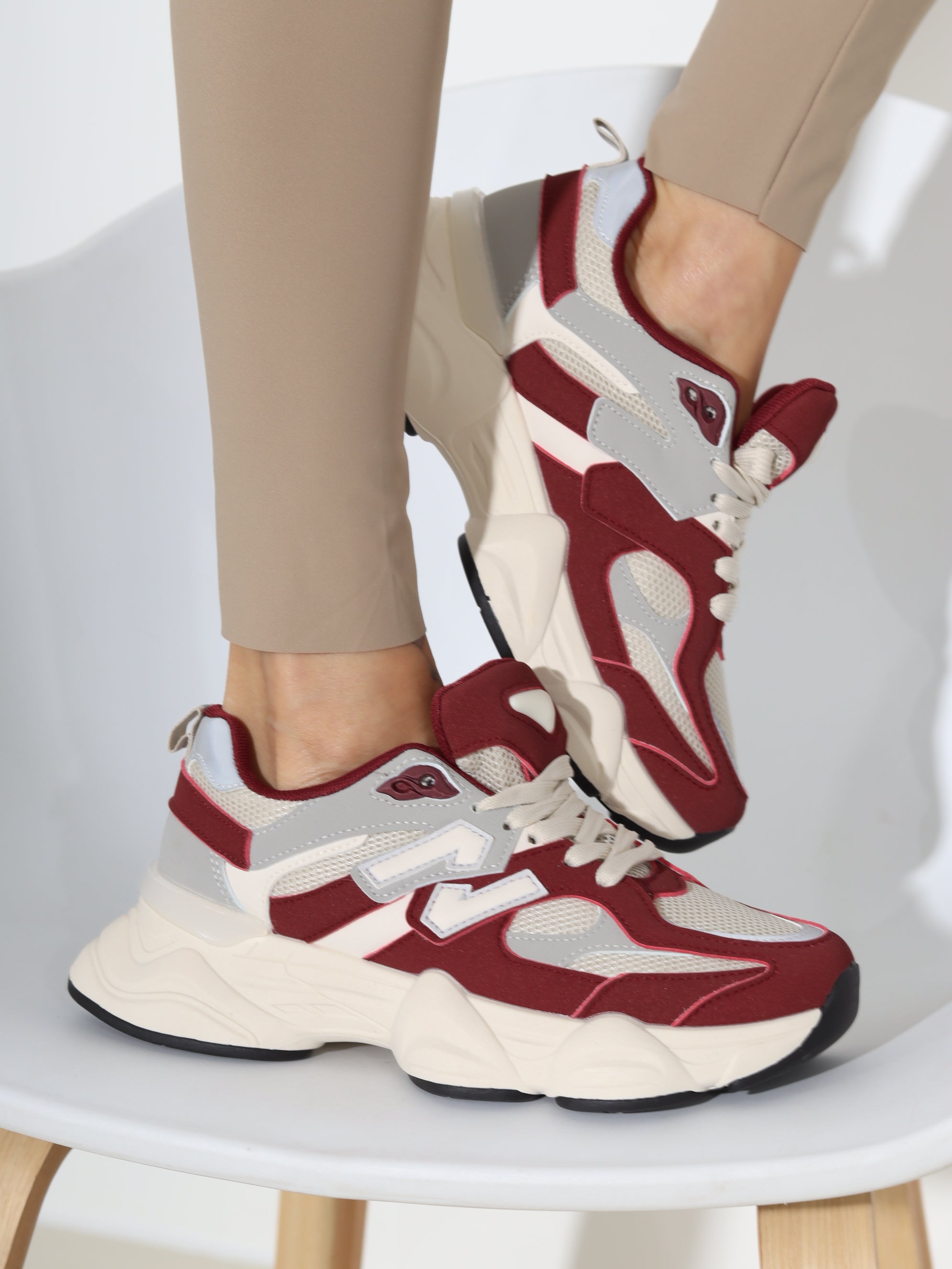 Bordo sportiska stila apavi 'N' - 18453