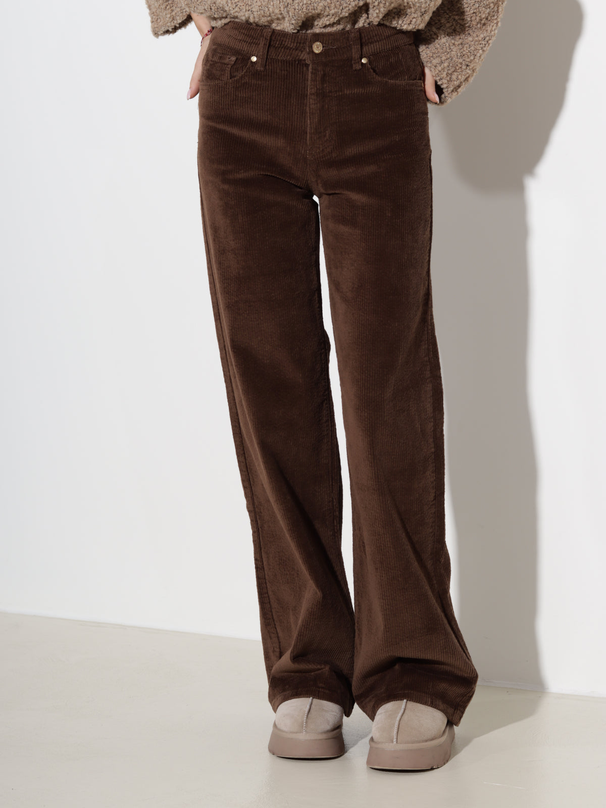 Šoko/brūnas velveta bikses- 21137