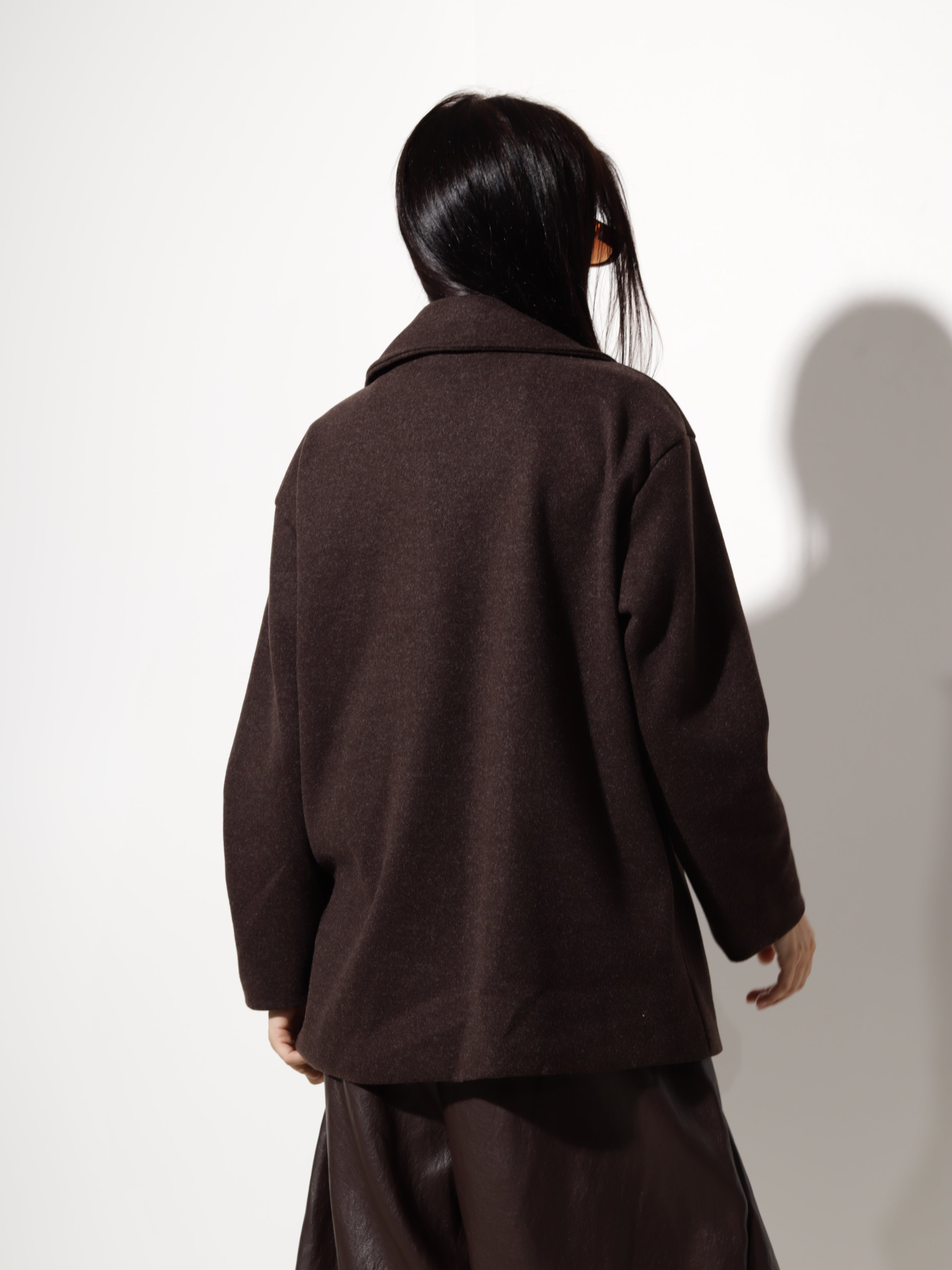 Šoko mēteļauduma jaka, īsa oversize - 20797