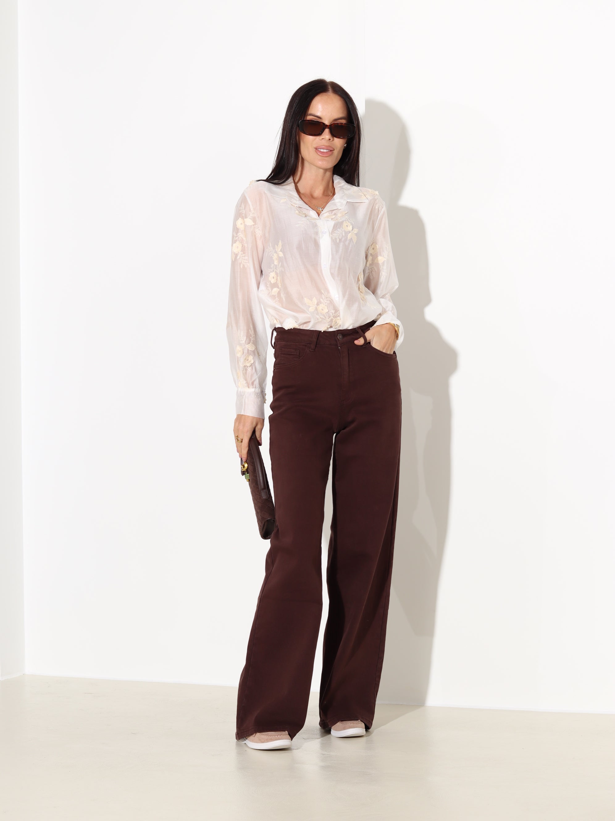 Balts krekls "Ābeļzieds" - 17994