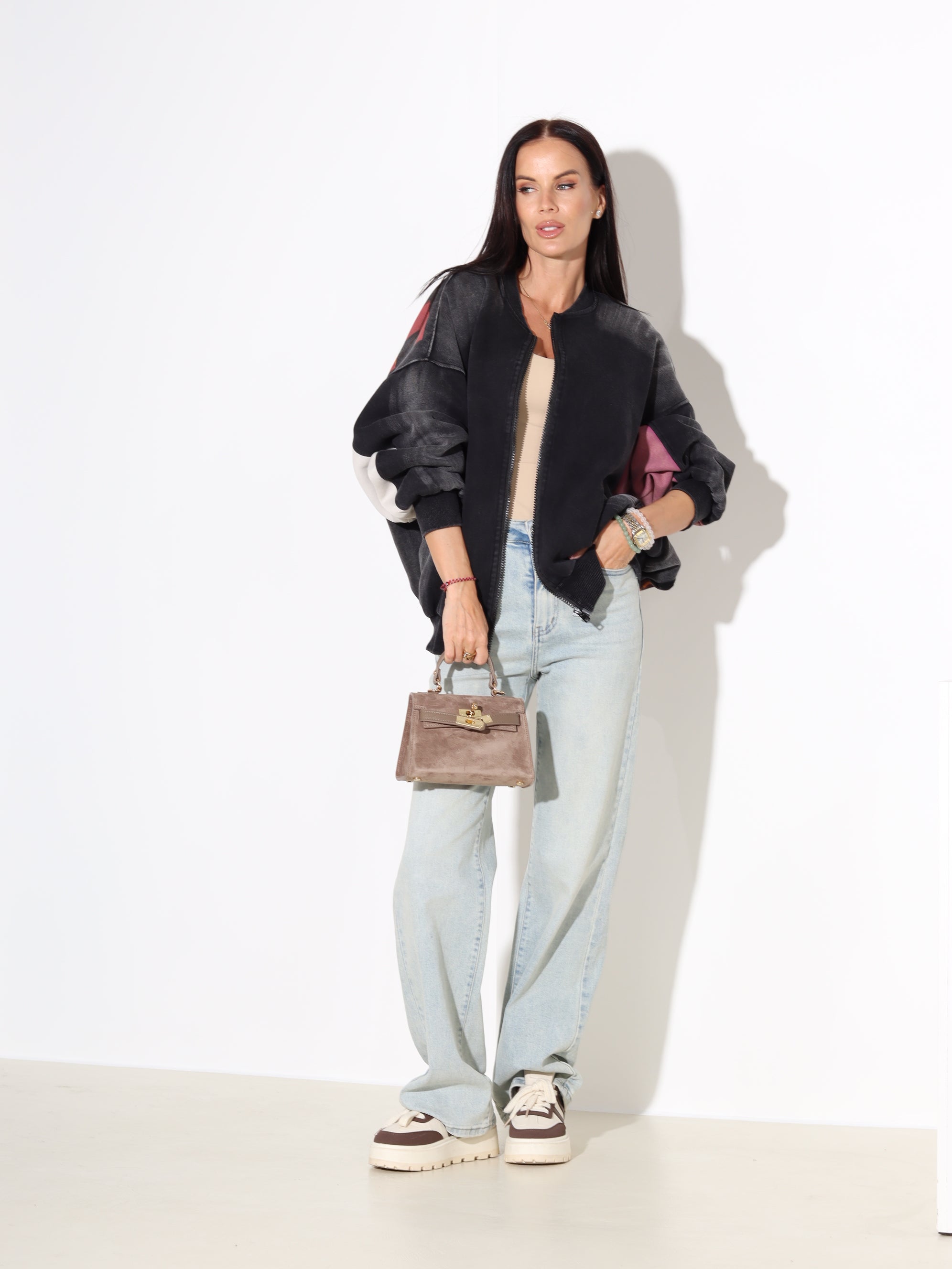 Pelēka batikojuma jaka 'ADETER' - 18013