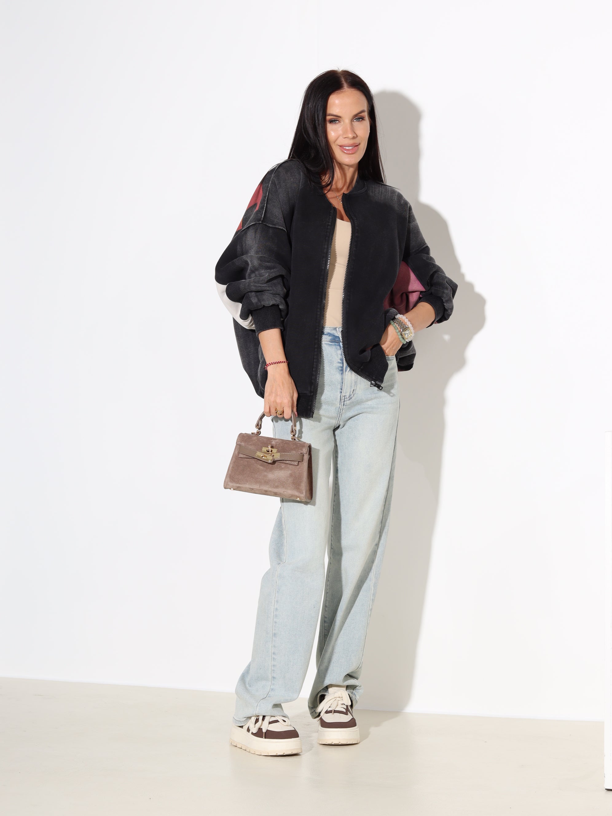 Pelēka batikojuma jaka 'ADETER' - 18013