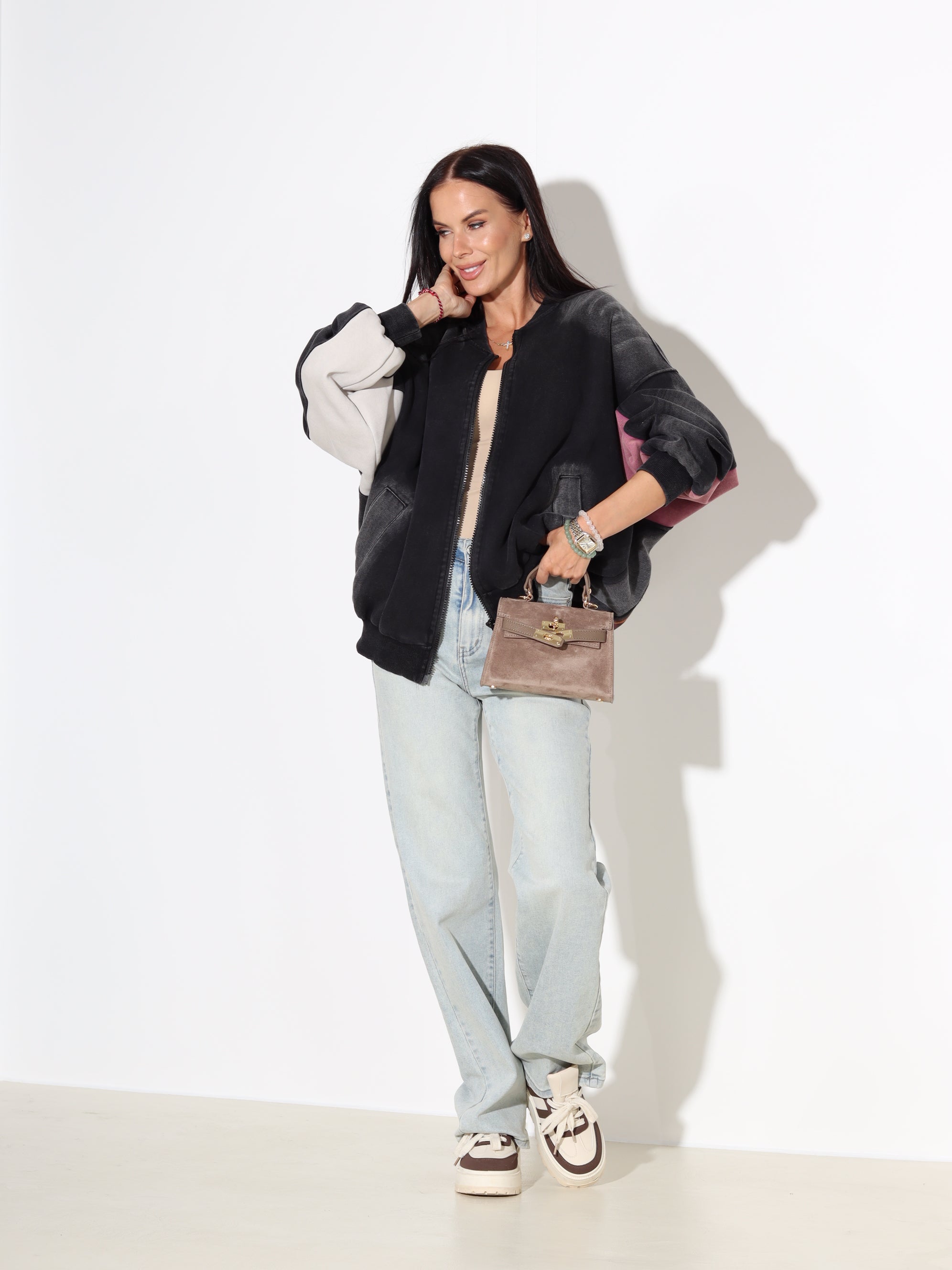 Pelēka batikojuma jaka 'ADETER' - 18013