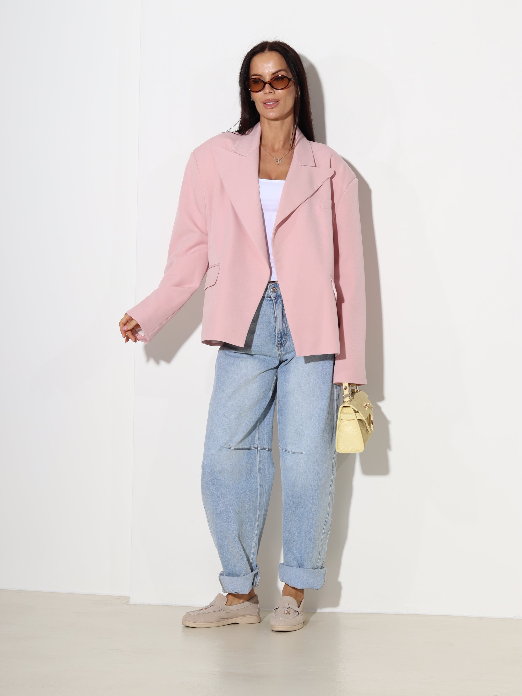 Rozā oversize žakete 'Relaxed fit' - 19901