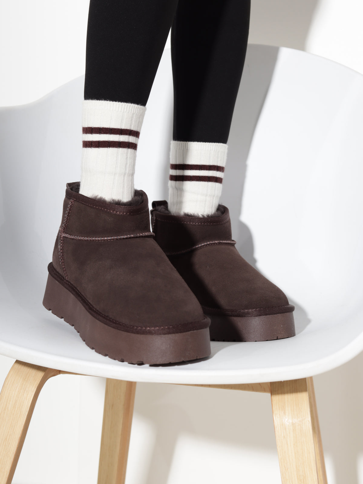 T.brūni, d/zamšādas 'UGG' tipa zābaki - 21200