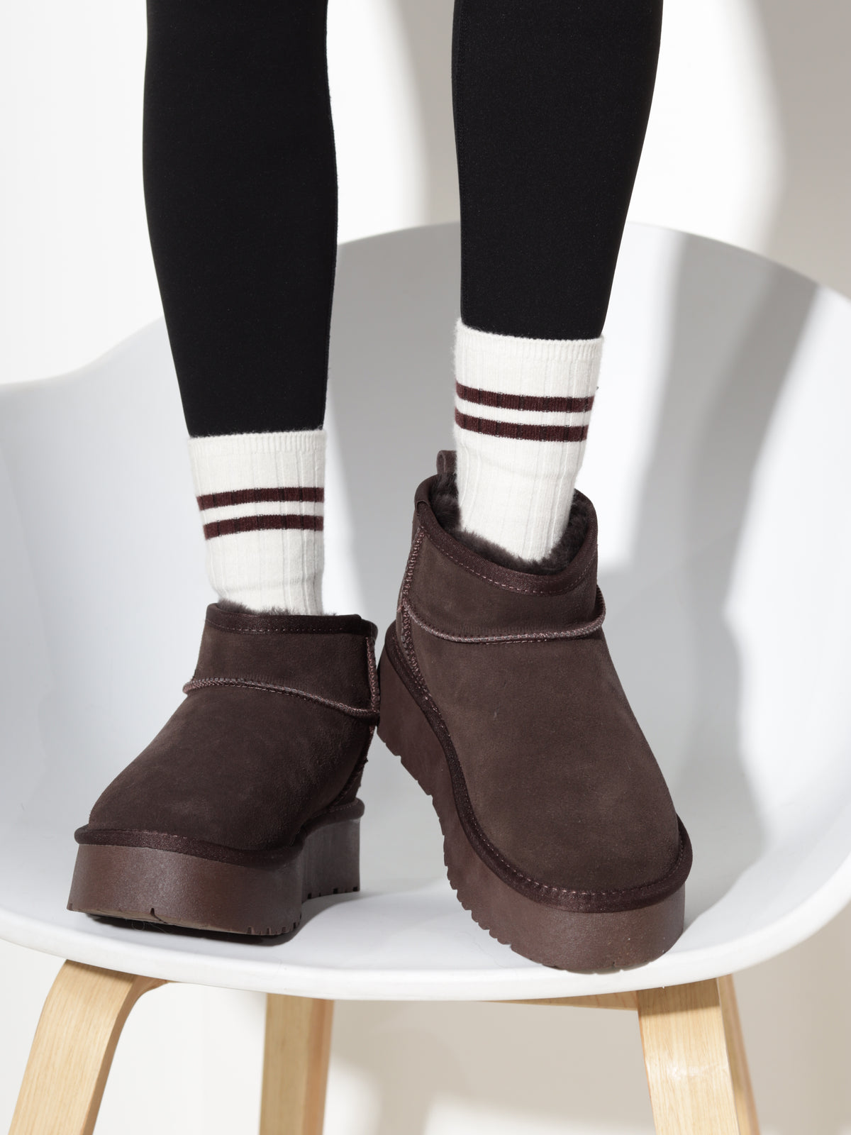 T.brūni, d/zamšādas 'UGG' tipa zābaki - 21200