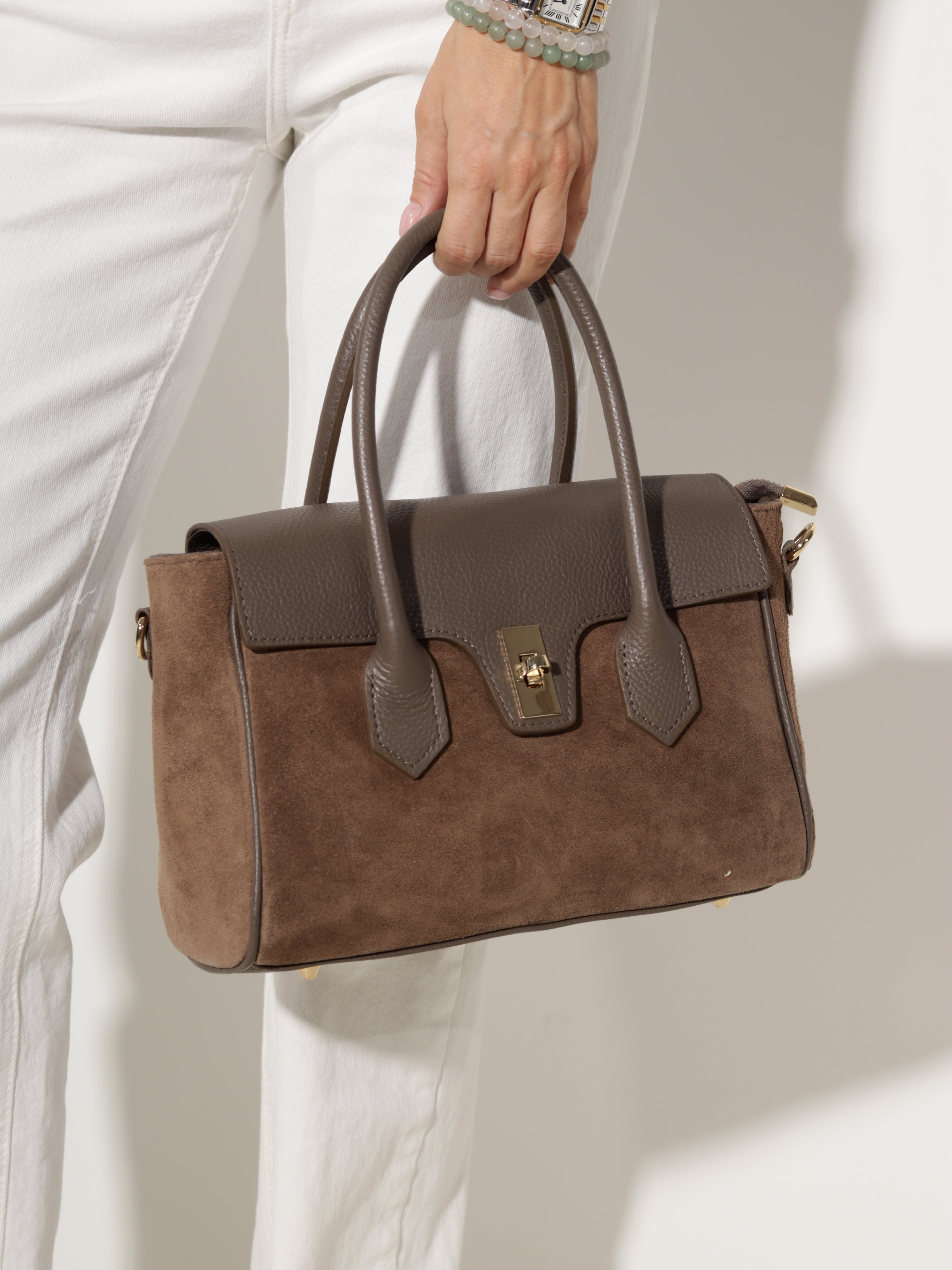 Taupes krāsas d/ā+d/zā soma "Quiet Luxury", midi - 20548
