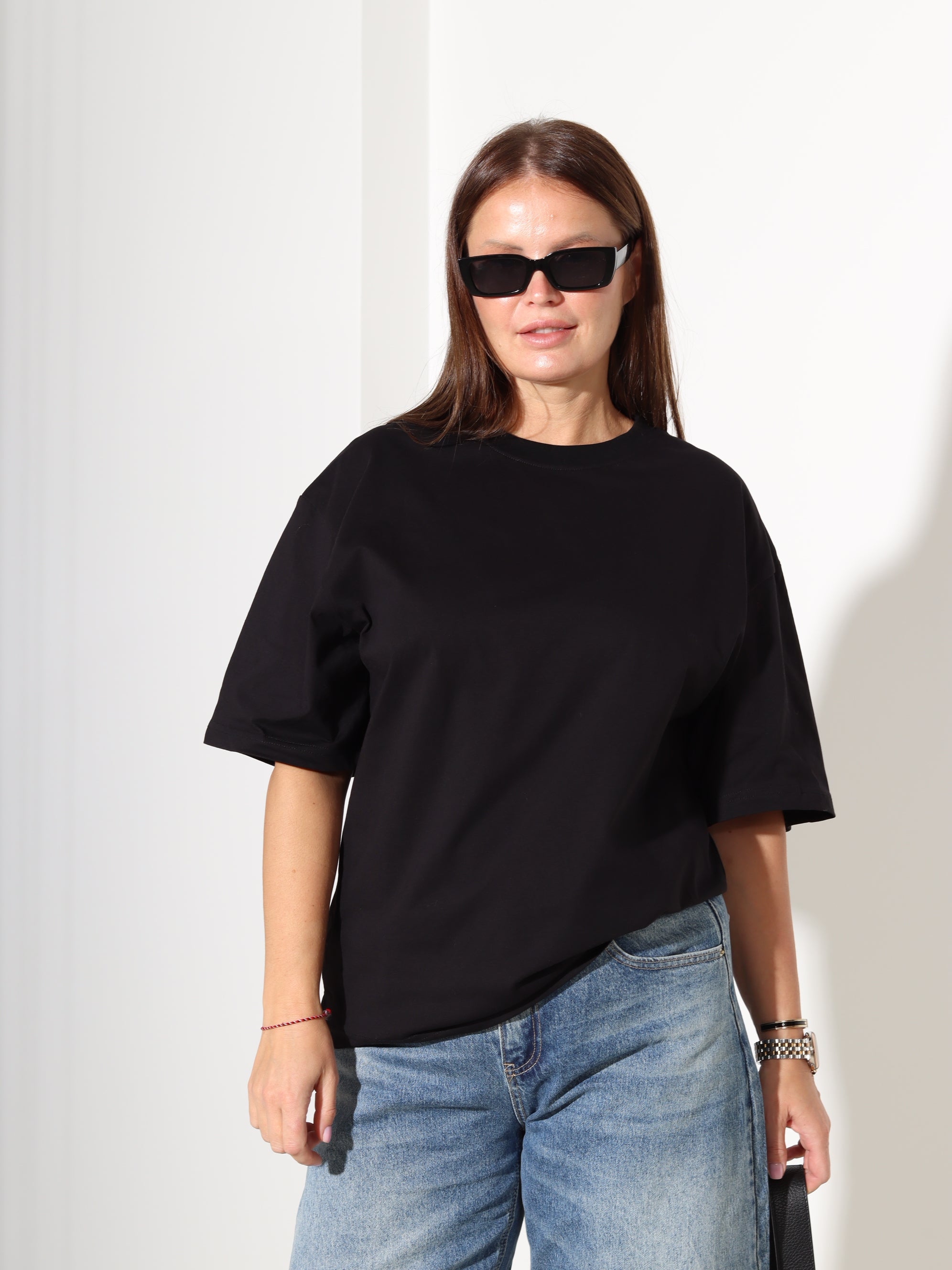 Melns tops ar īsām piedurknēm 'Chamur' - 18313