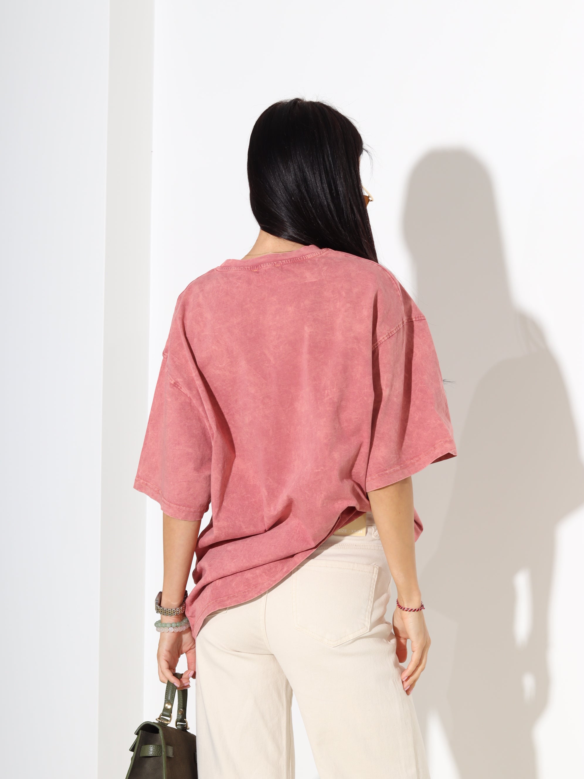 Blāvi sarkans tops ar īsām piedurknēm 'Knicks' – 18315