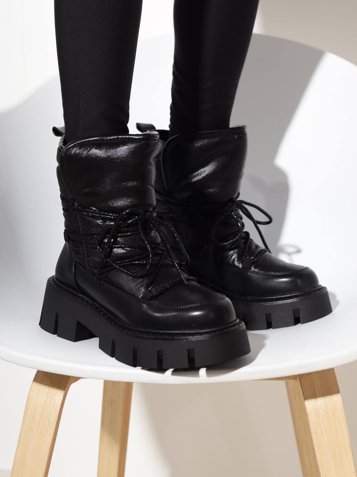 Melni "Urban Moon Boot" zābaki - 20965