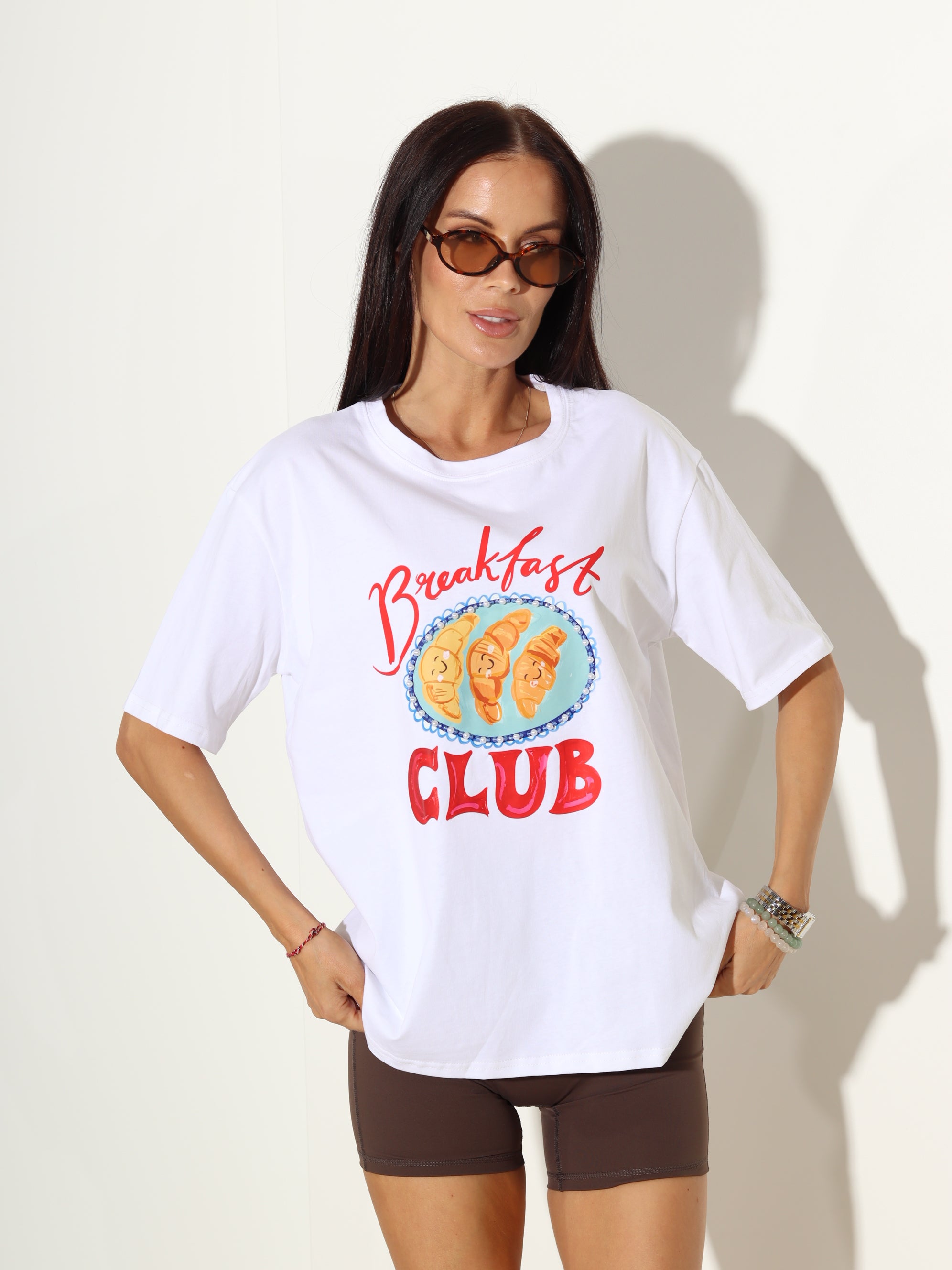 Balts tops "Breakfast CLUB" - 20275