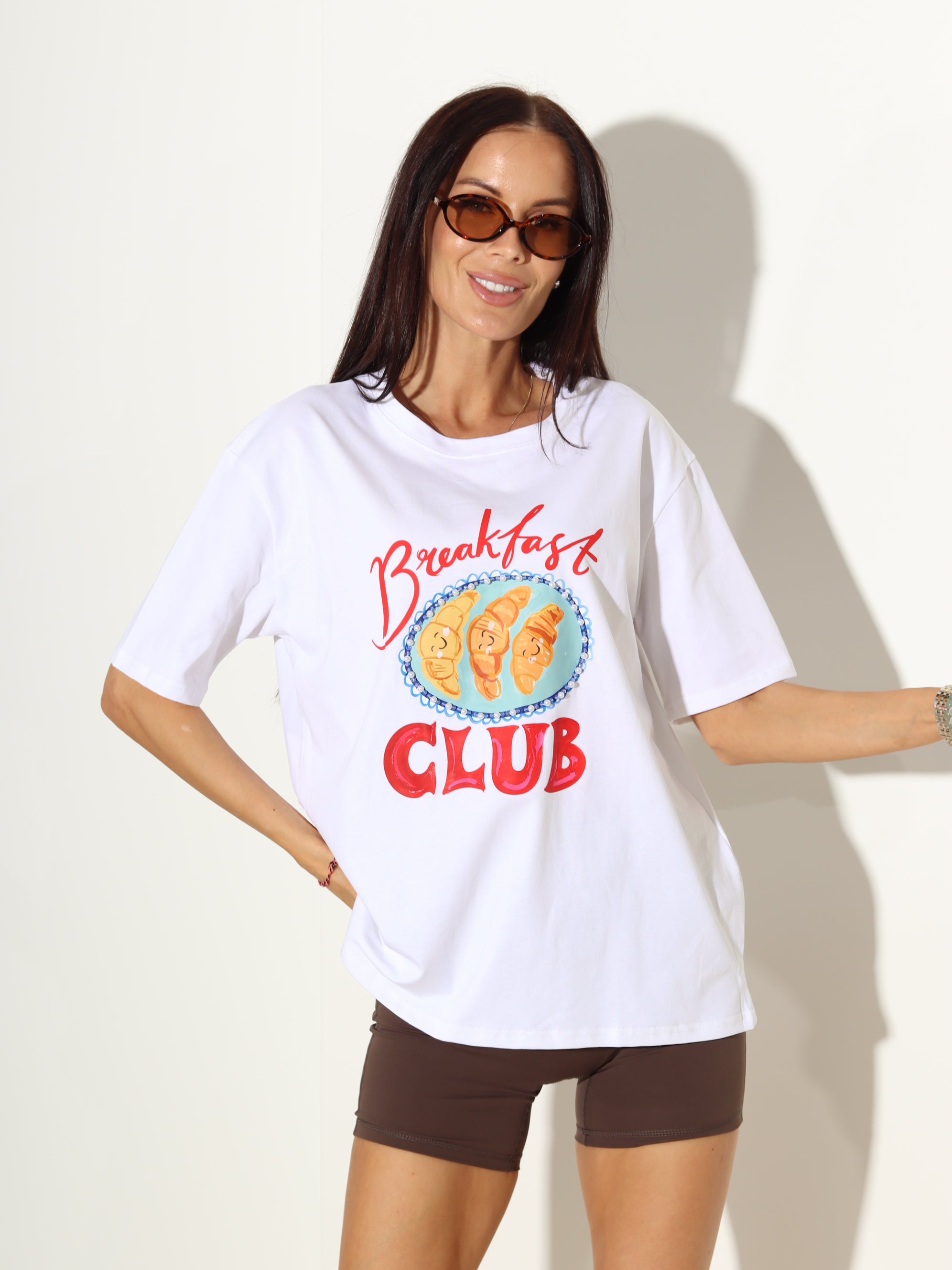 Balts tops "Breakfast CLUB" - 20275