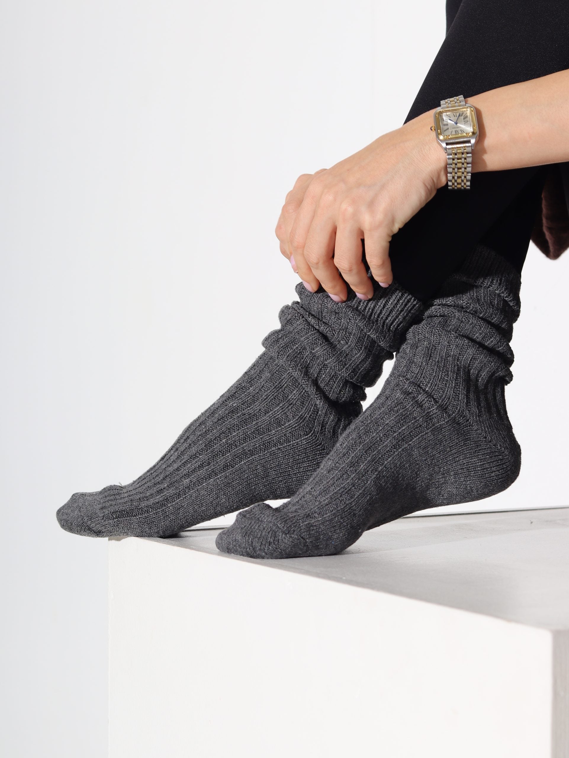 Alpakas pusgarās zeķes 3in1 (bēšs+pelēka+t.zilas) - 16879