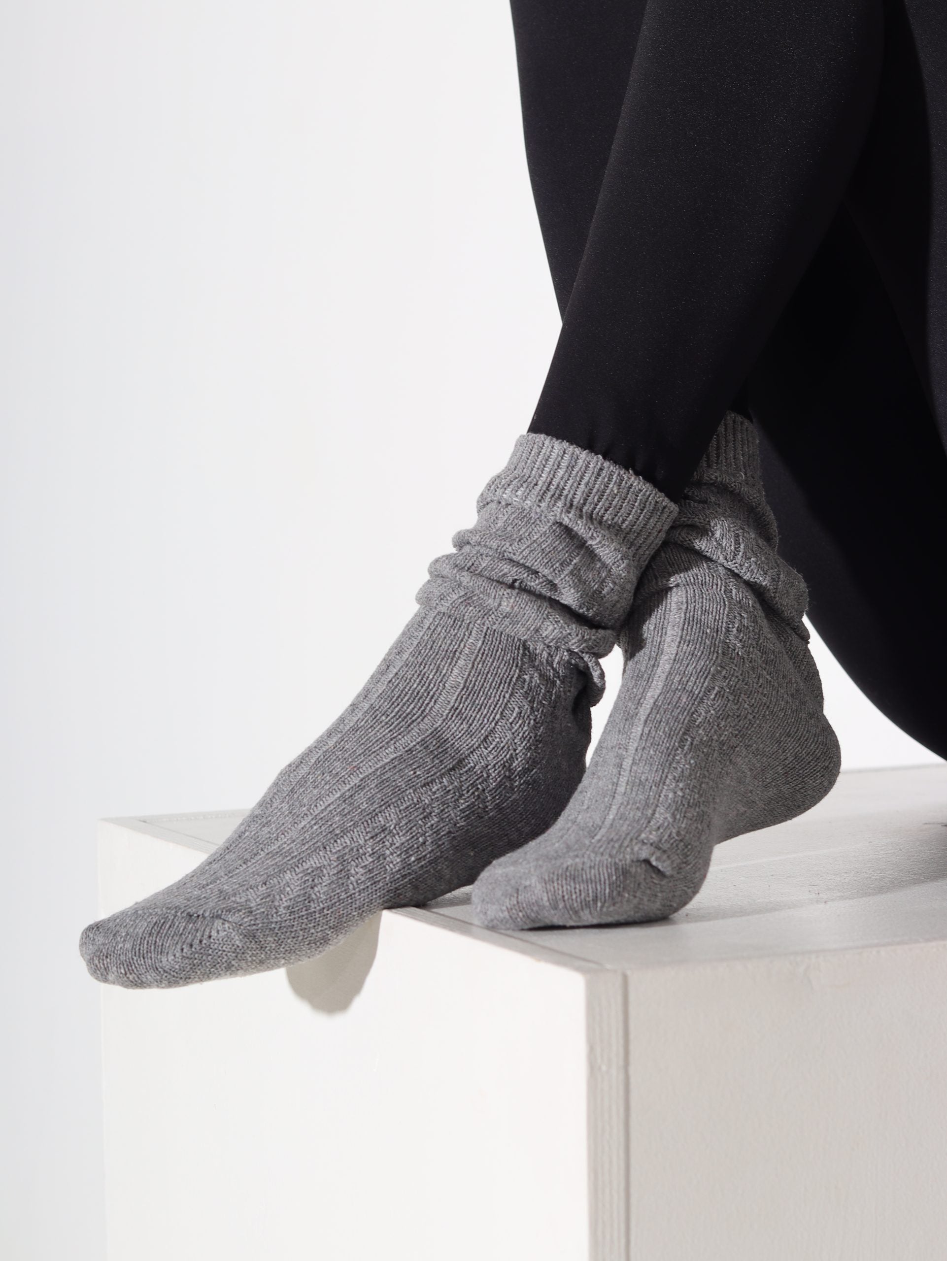 Alpakas pusgarās zeķes 3in1 (pelēks+camel+t.brūns) - 16878