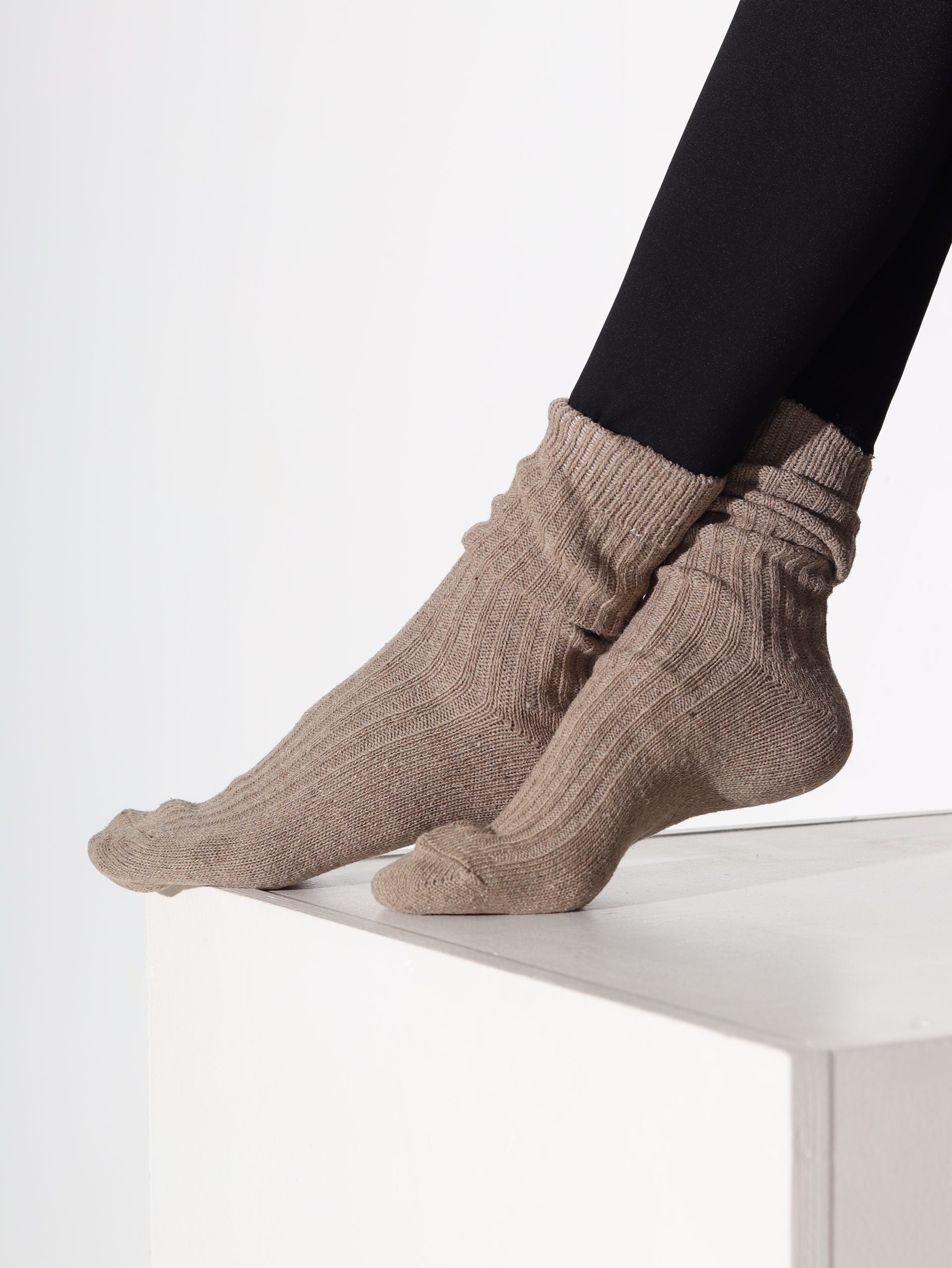 Alpakas pusgarās zeķes 3in1 (bēšs+pelēka+t.zilas) - 16879