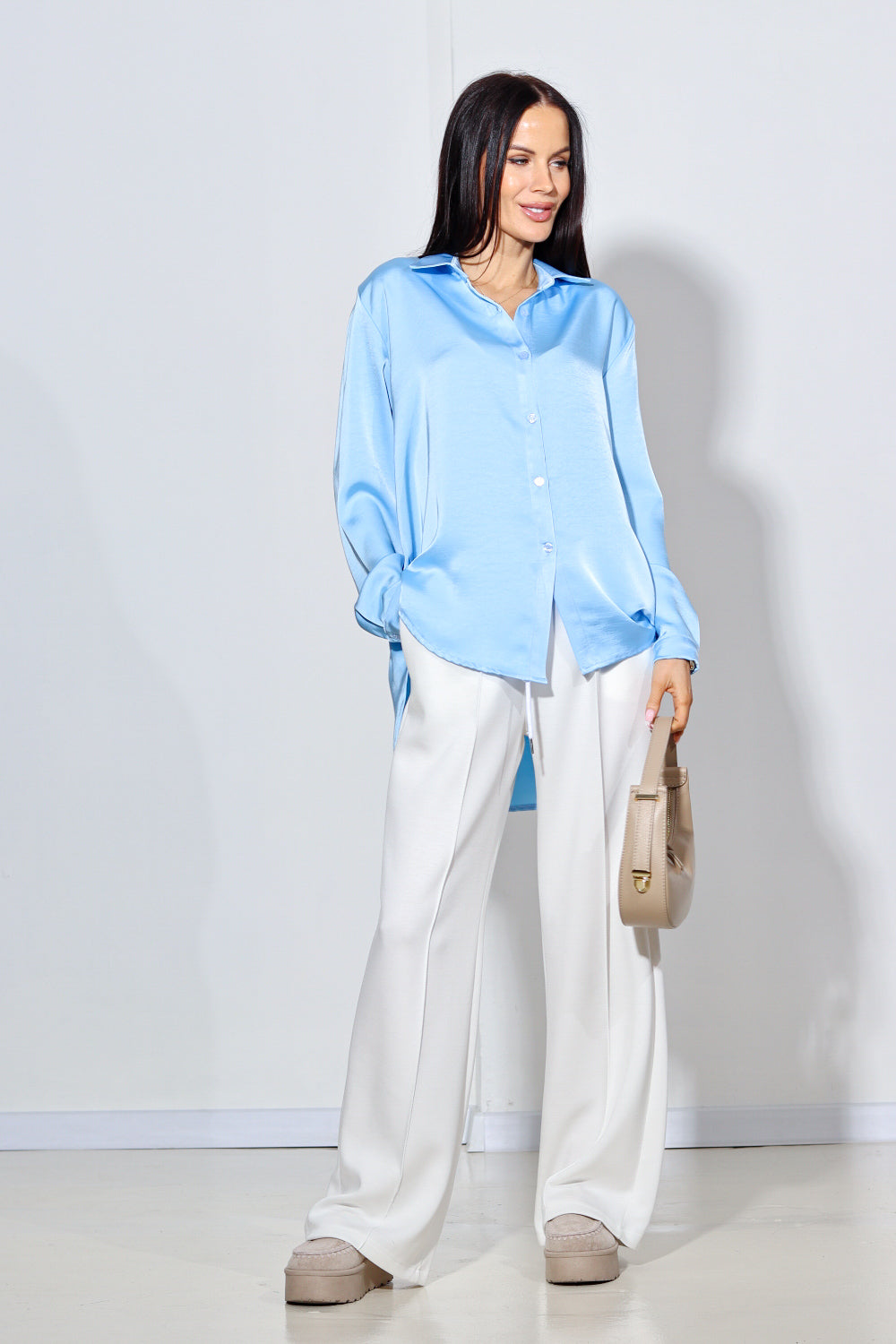 Zils, bieza atlasa, krekls - 14014