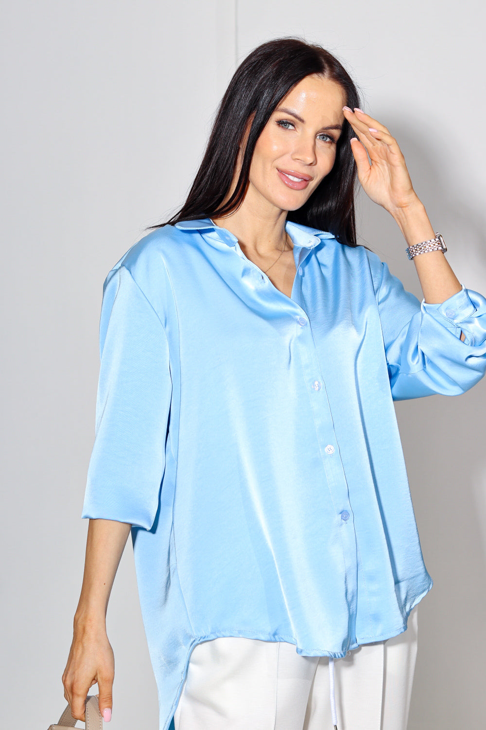 Zils, bieza atlasa, krekls - 14014