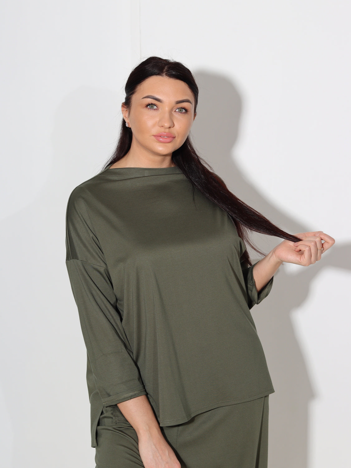 Zaļš tops oversize - 14047