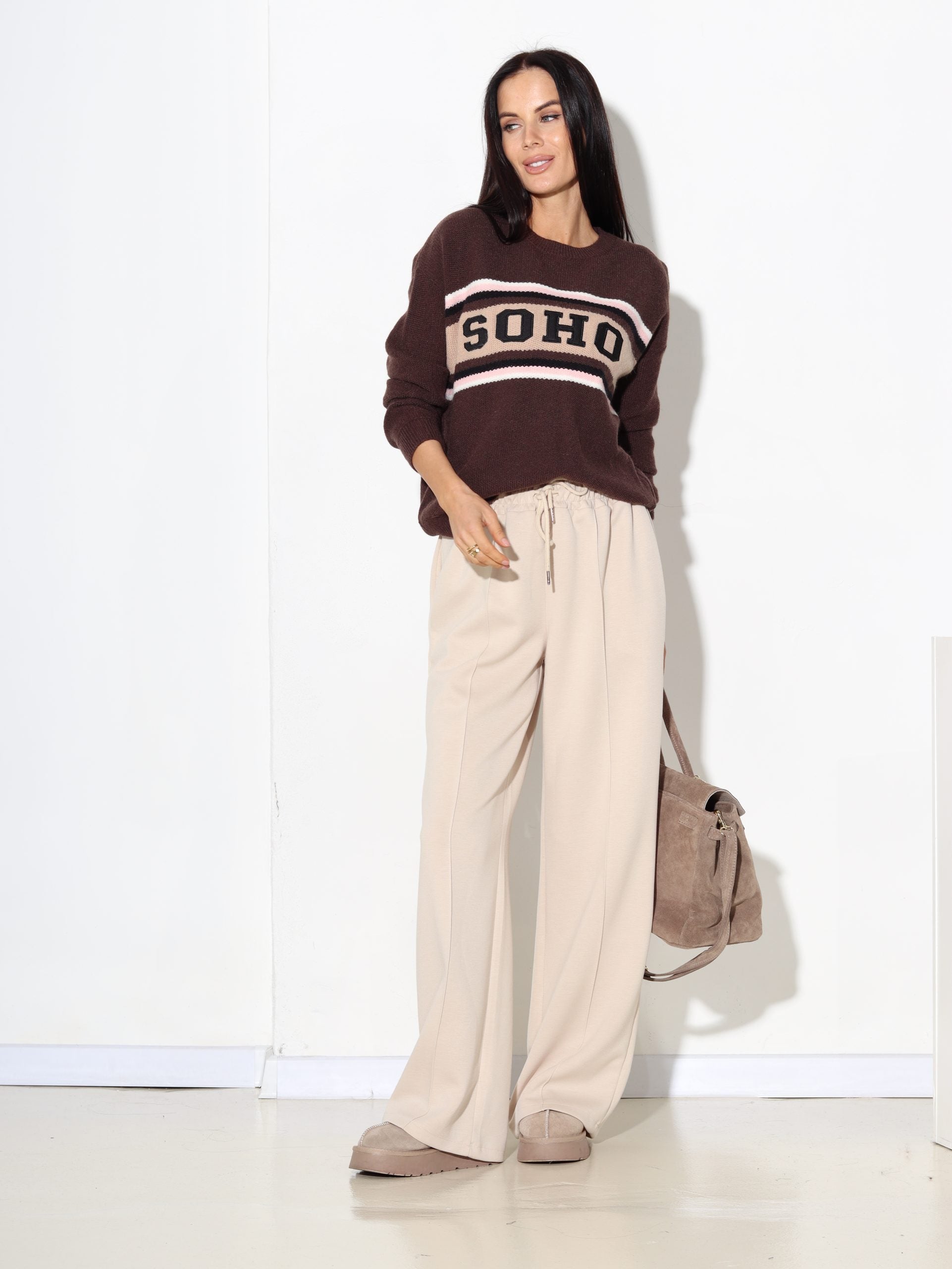 T.brūna, adīts džemperis 'SOHO' - 17191