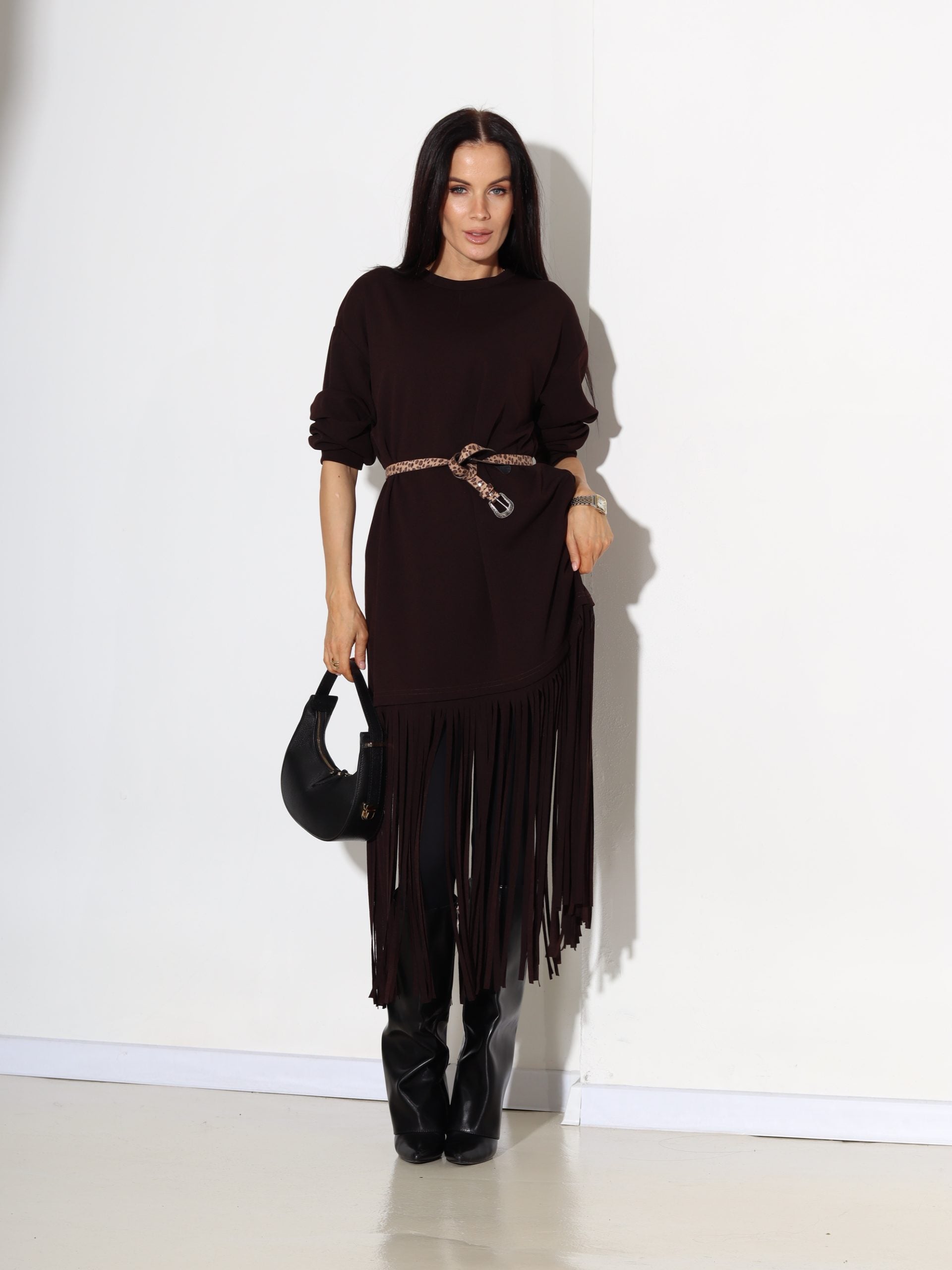 Brūna gara kleita,, Skariņa'' - 17554