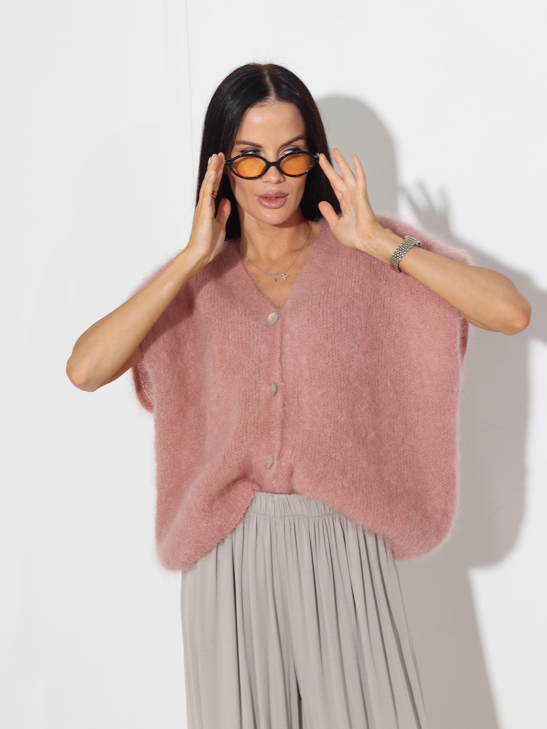 Veci rozā mohēras veste - 15860