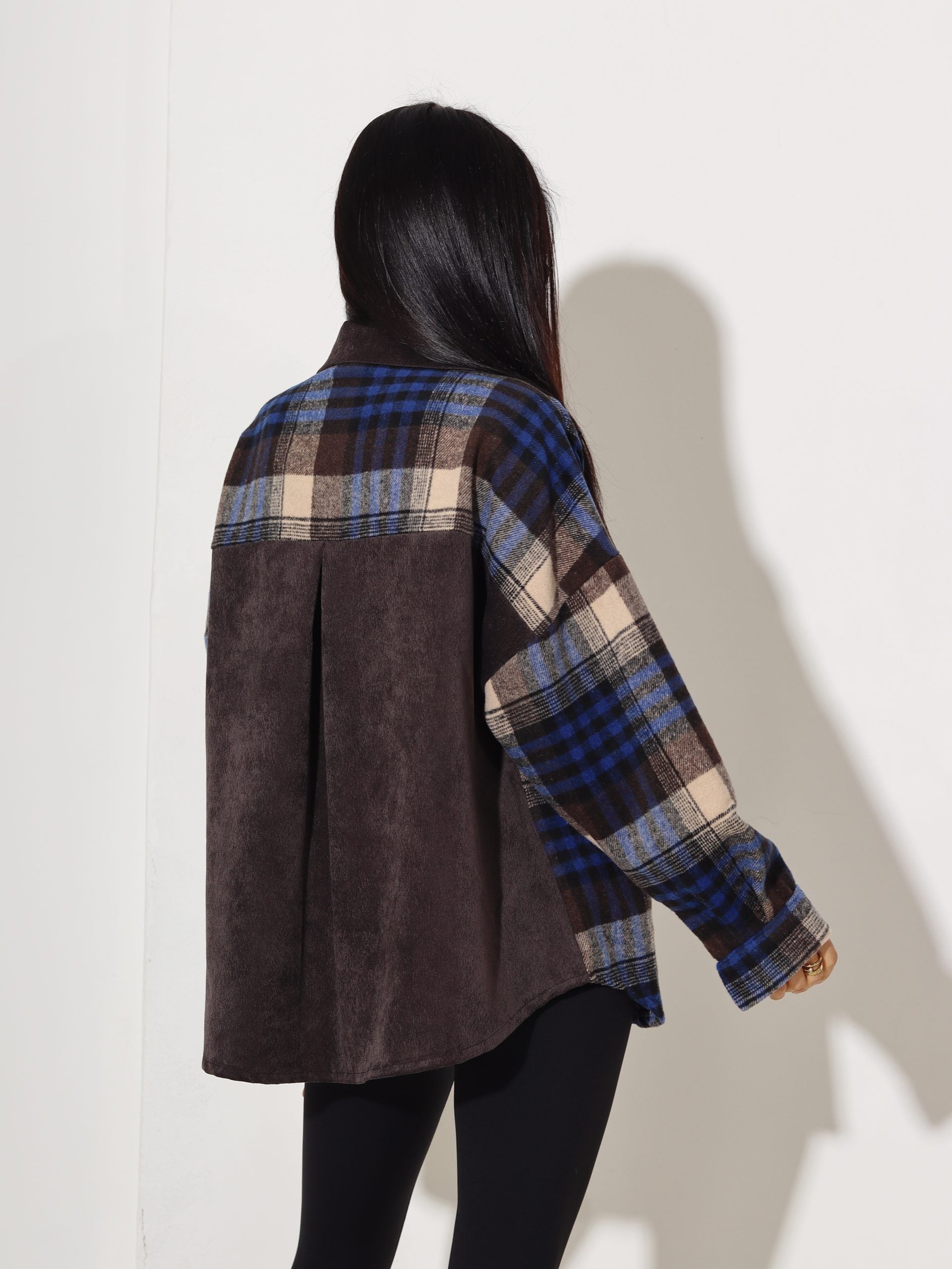 Zils rūtains krekls "Lācītis" - 16891