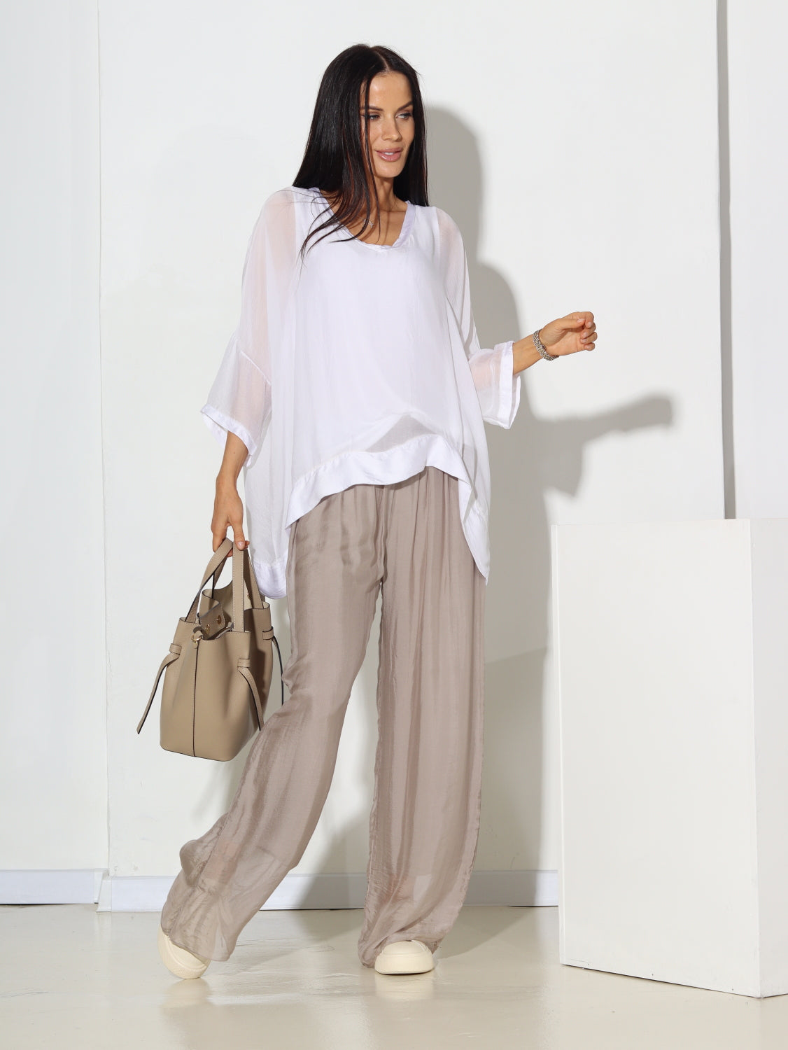 Balts tops ar apakštopu - 15357