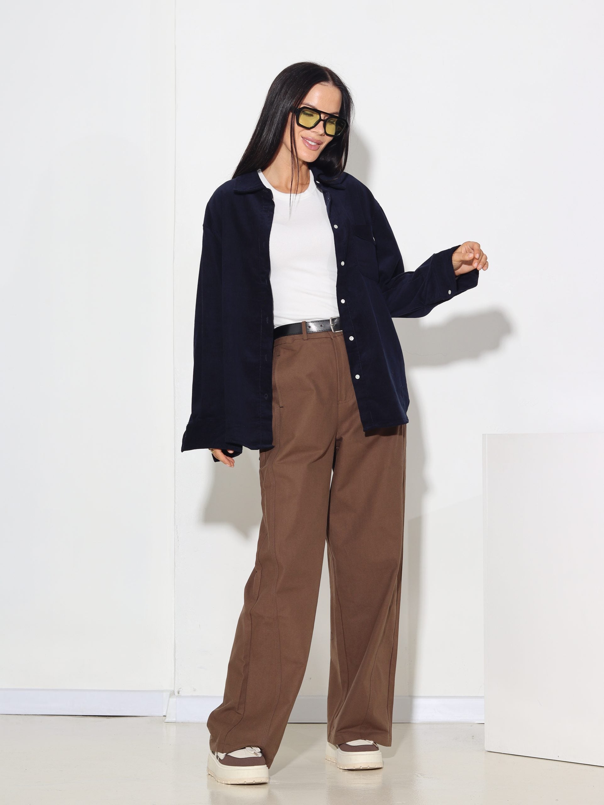 Zils velveta krekls - 15866