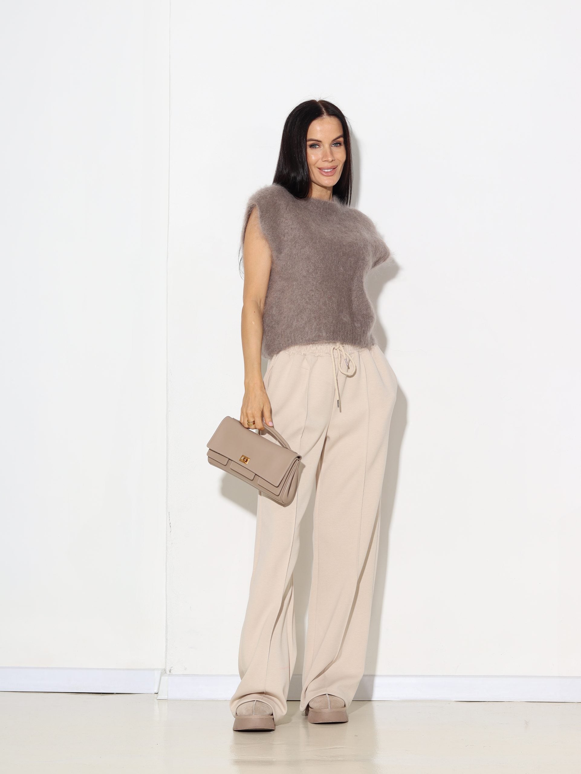 Taupes tonī mohēras veste - 16950