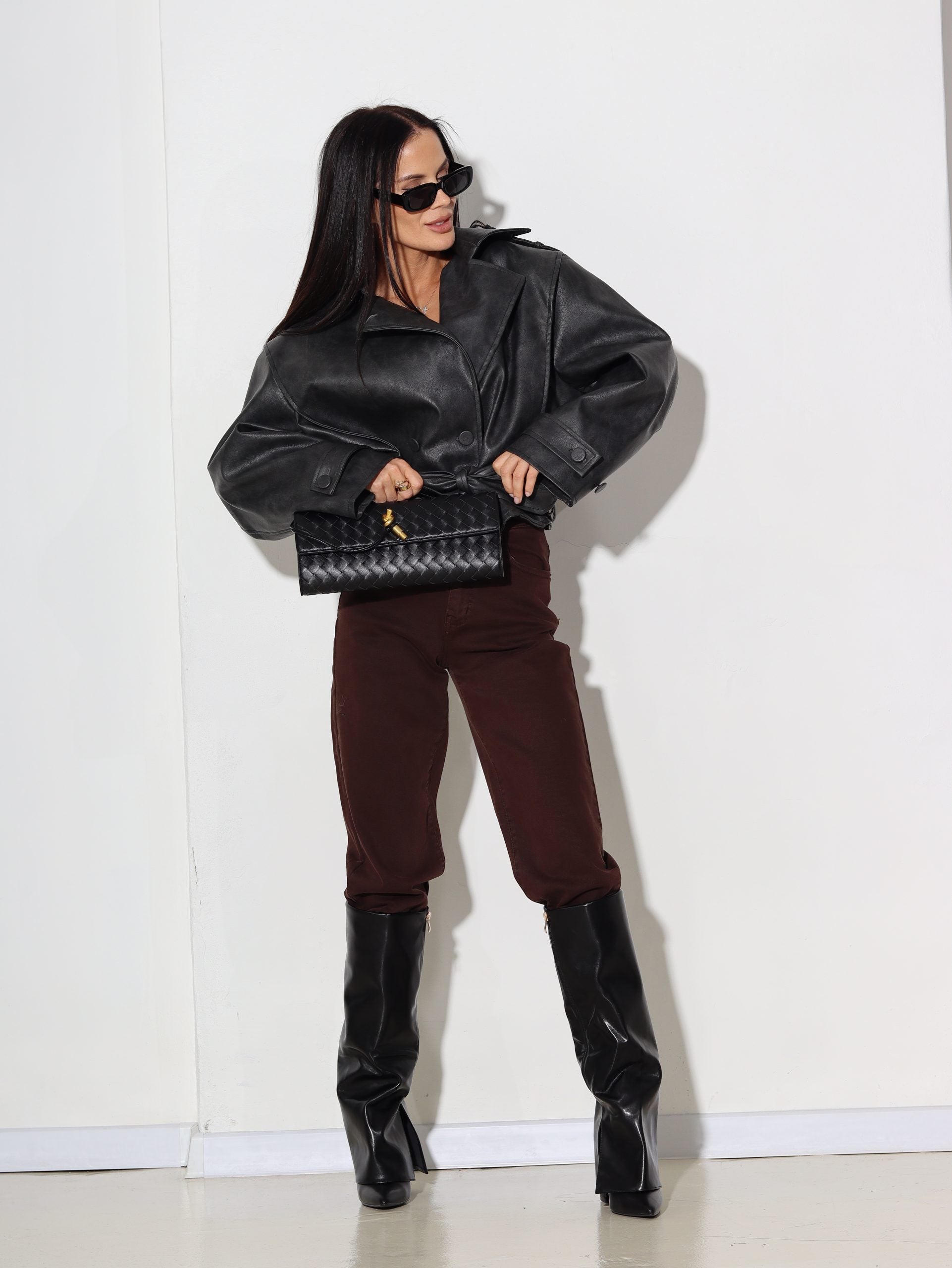 Pelēkas krāsas m/a jaka ar balinājuma efektu - 16302