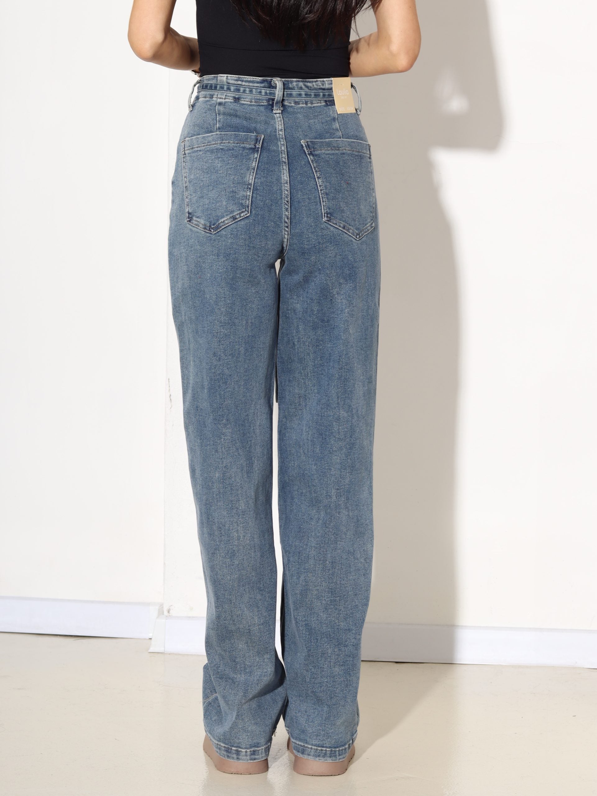 Zilas, "Laulia" firmas džinsu bikses ar viduslīniju - 17362