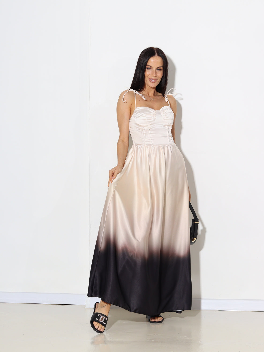 Bēša, svinīga, krāsaina kleita uz lencītēm - 15568