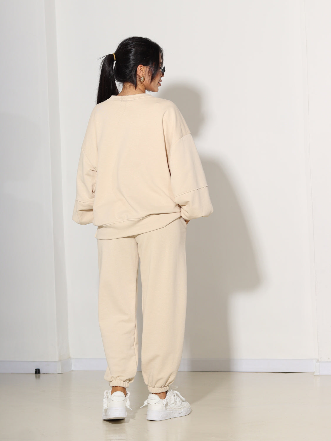 Bēšs divdaļīgs ,,Life is.. '' komplekts - 14231